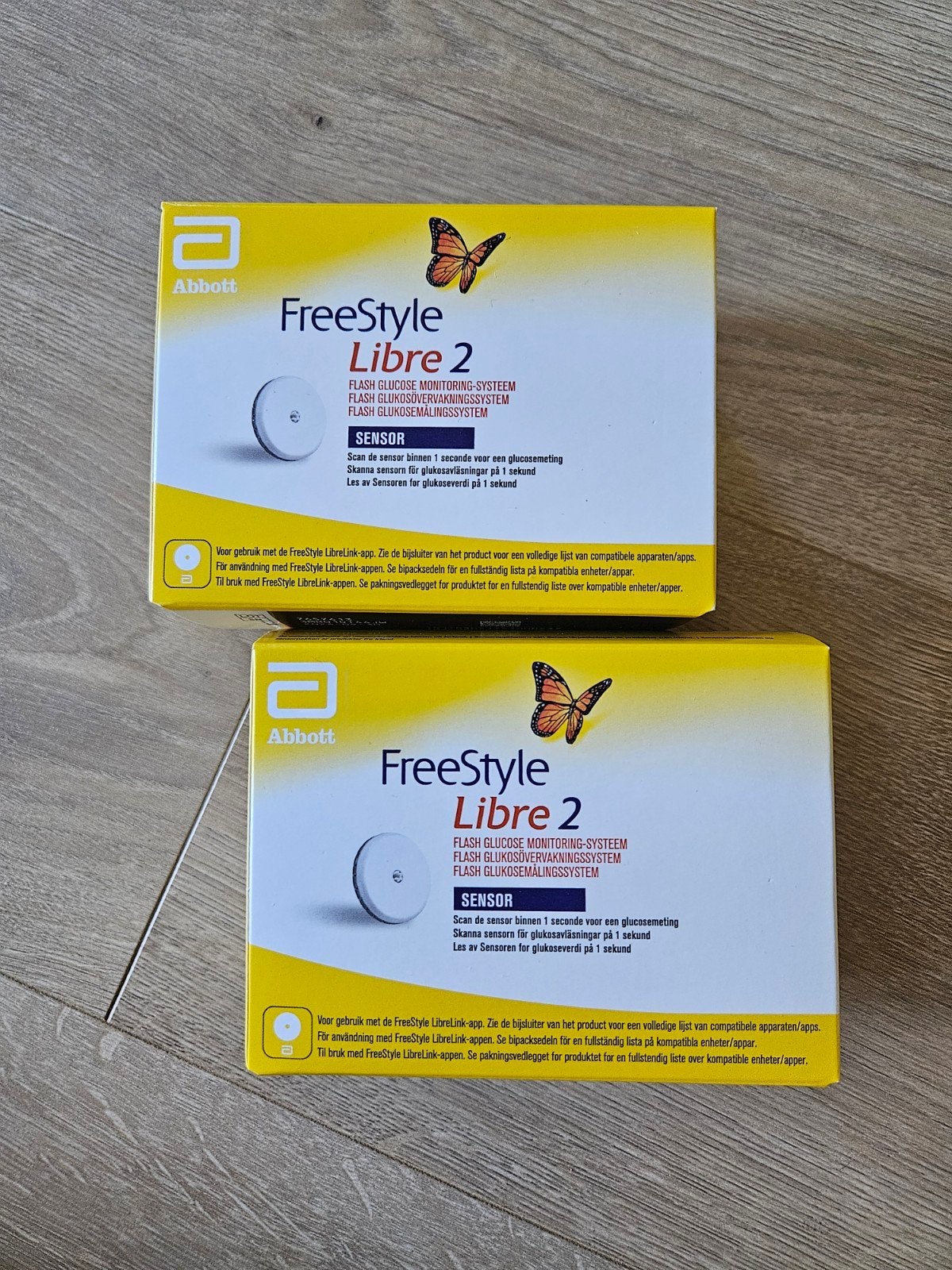 2x Abbott FreeStyle Libre 2 Sensoren - Nieuw, Diversen, Verpleegmiddelen, Ophalen of Verzenden, Nieuw