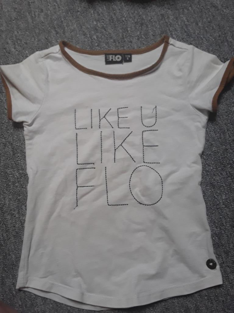 T shirt merk like flo mt 110 (116), Ophalen of Verzenden, Zo goed als nieuw, Meisje, Shirt of Longsleeve