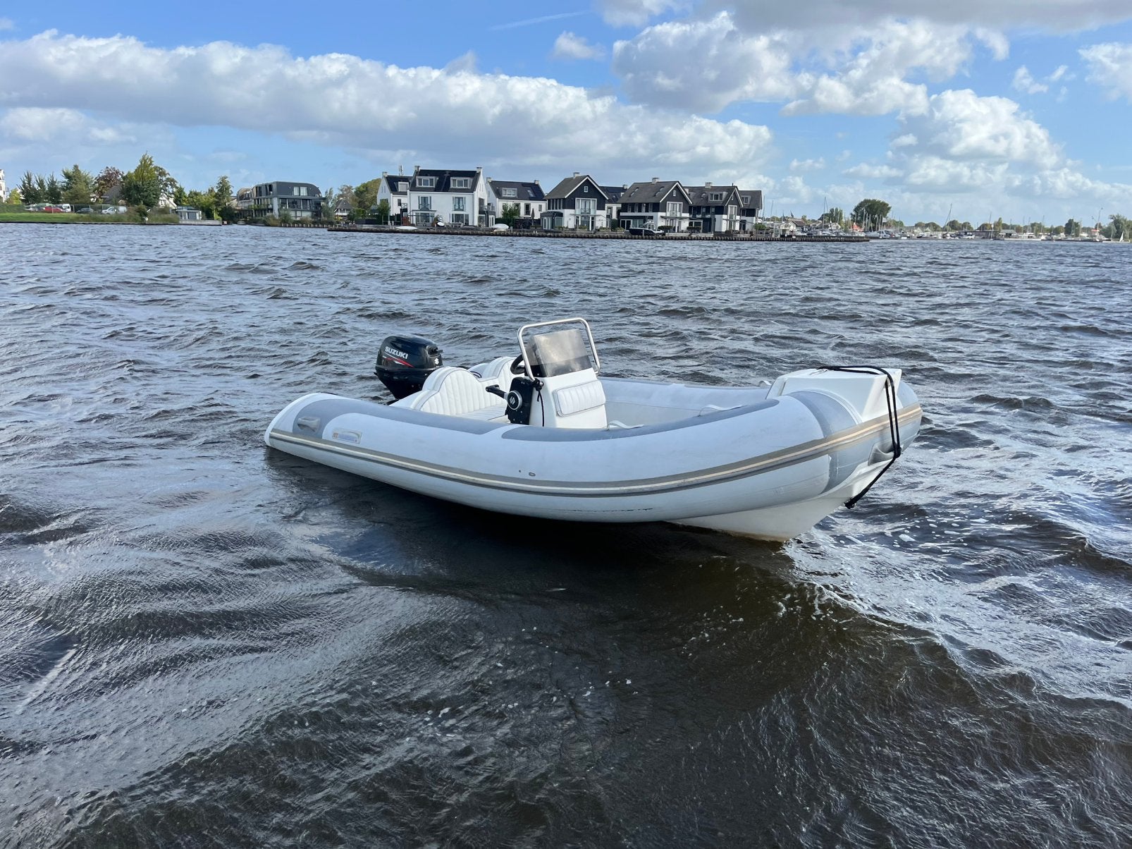 Nimarine MX 410 — Suzuki 20 pk — Powertilt — 2014, Watersport en Boten, Gebruikt, Afdekzeil, 41 m, Elektrisch