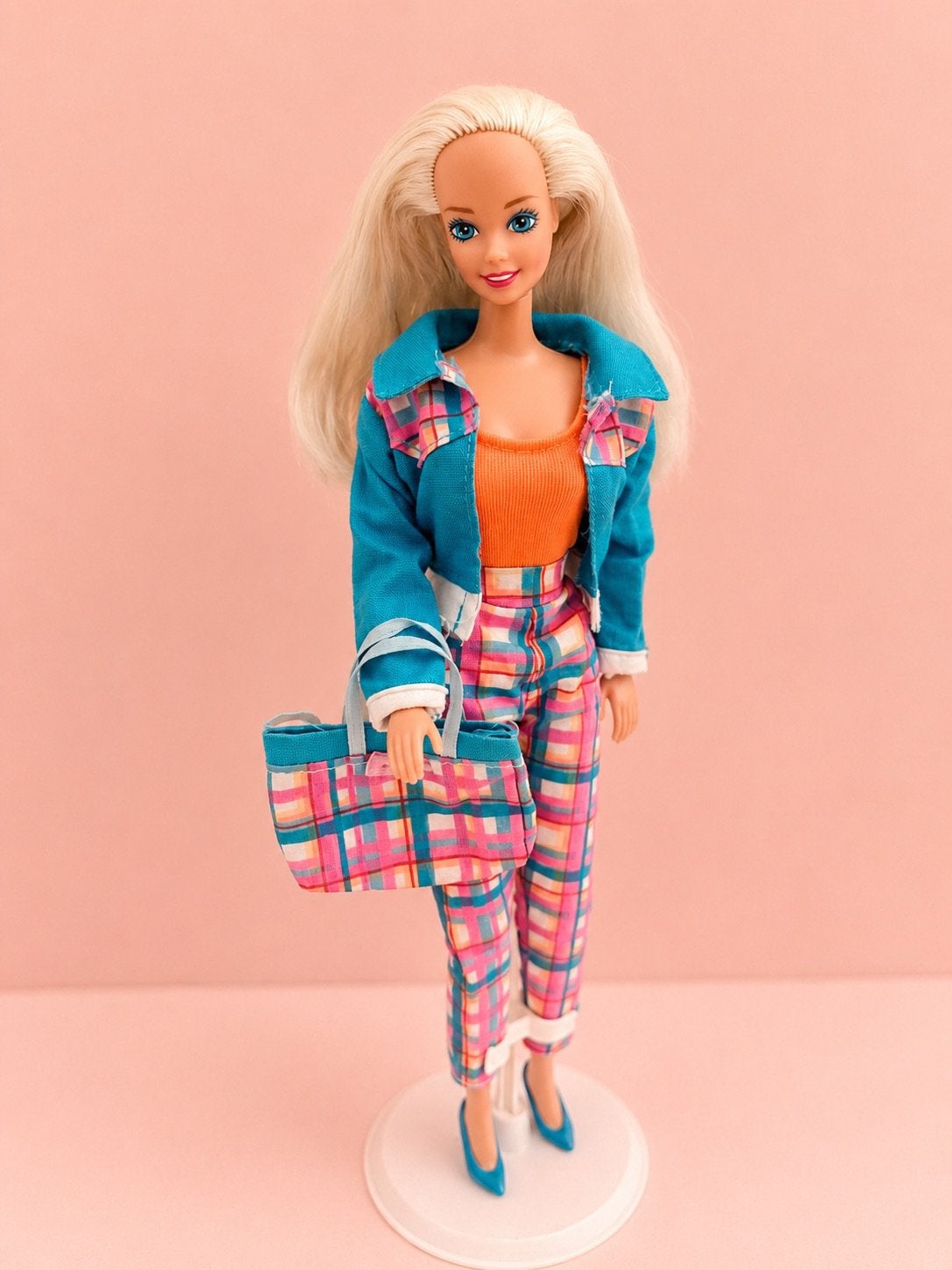 Mooie vintage 90s barbie met blond haar, Ophalen of Verzenden, Gebruikt, Barbie
