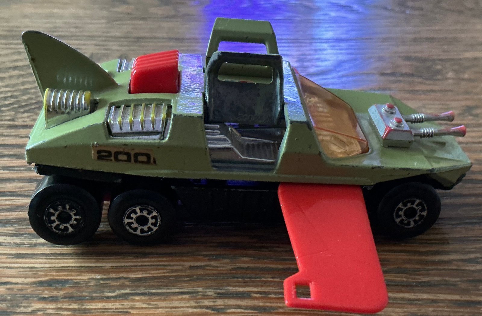 Oud Matchbox Lesney Sciencefiction Flight Hunther uit 1977, Ophalen of Verzenden, Gebruikt, Auto