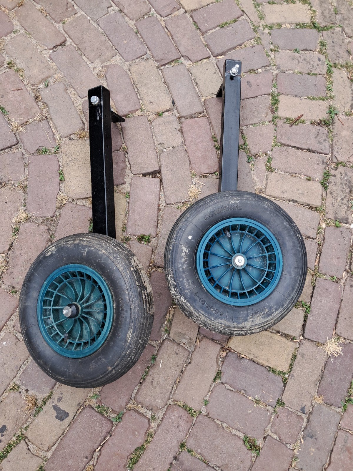 Handige strandwielen / transportwielen voor rubberboot, Watersport en Boten, Ophalen, Gebruikt, Overige typen