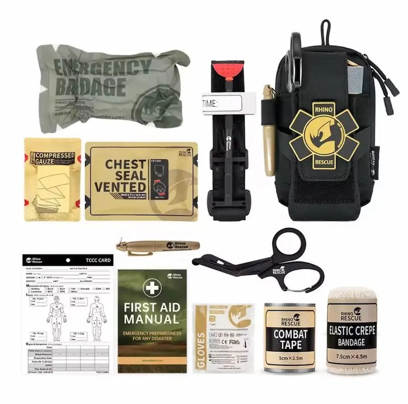IFAK Trauma Kit – Compacte Eerste Hulp Set in Zwarte Pouch, Ophalen of Verzenden, Nieuw