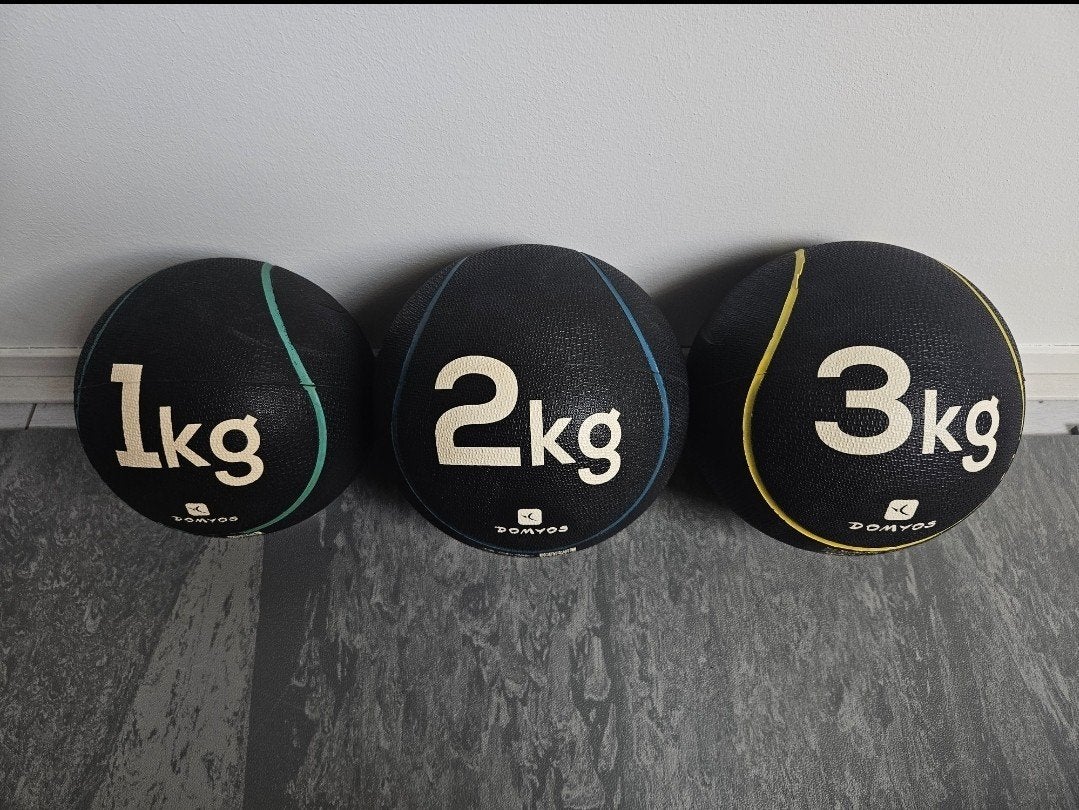 Medicijnballen 1, 2, 3 & 6KG – Fitness/ CrossFit, Ophalen of Verzenden, Zo goed als nieuw, Benen, Medicijnbal