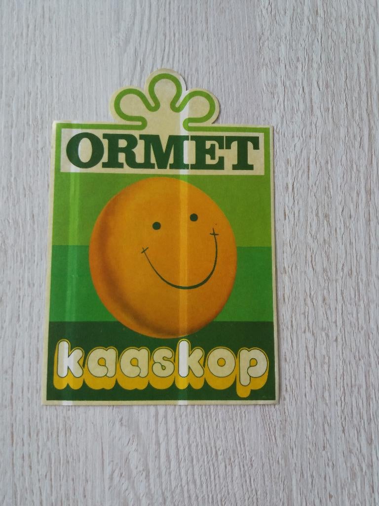 oude sticker van ORMET KaasKop, Ophalen of Verzenden, Zo goed als nieuw, Merk