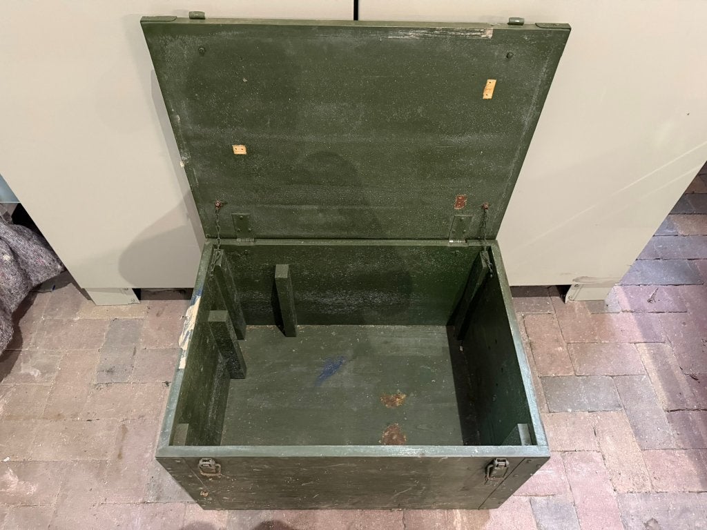30+ houten legerkist transportkist leger groen – vintage, Ophalen, Landmacht, Nederland, Kist of Geocache