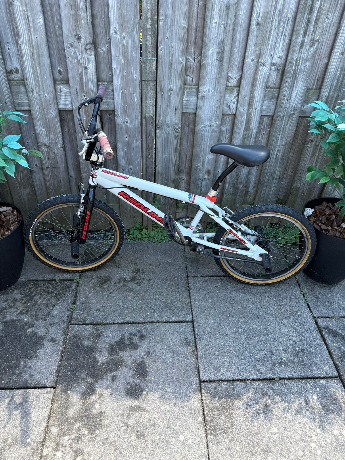Redline BMX fiets - Gebruikt, goede staat, Fietsen en Brommers, Staal, Velgrem, Ophalen of Verzenden, Voetsteunen