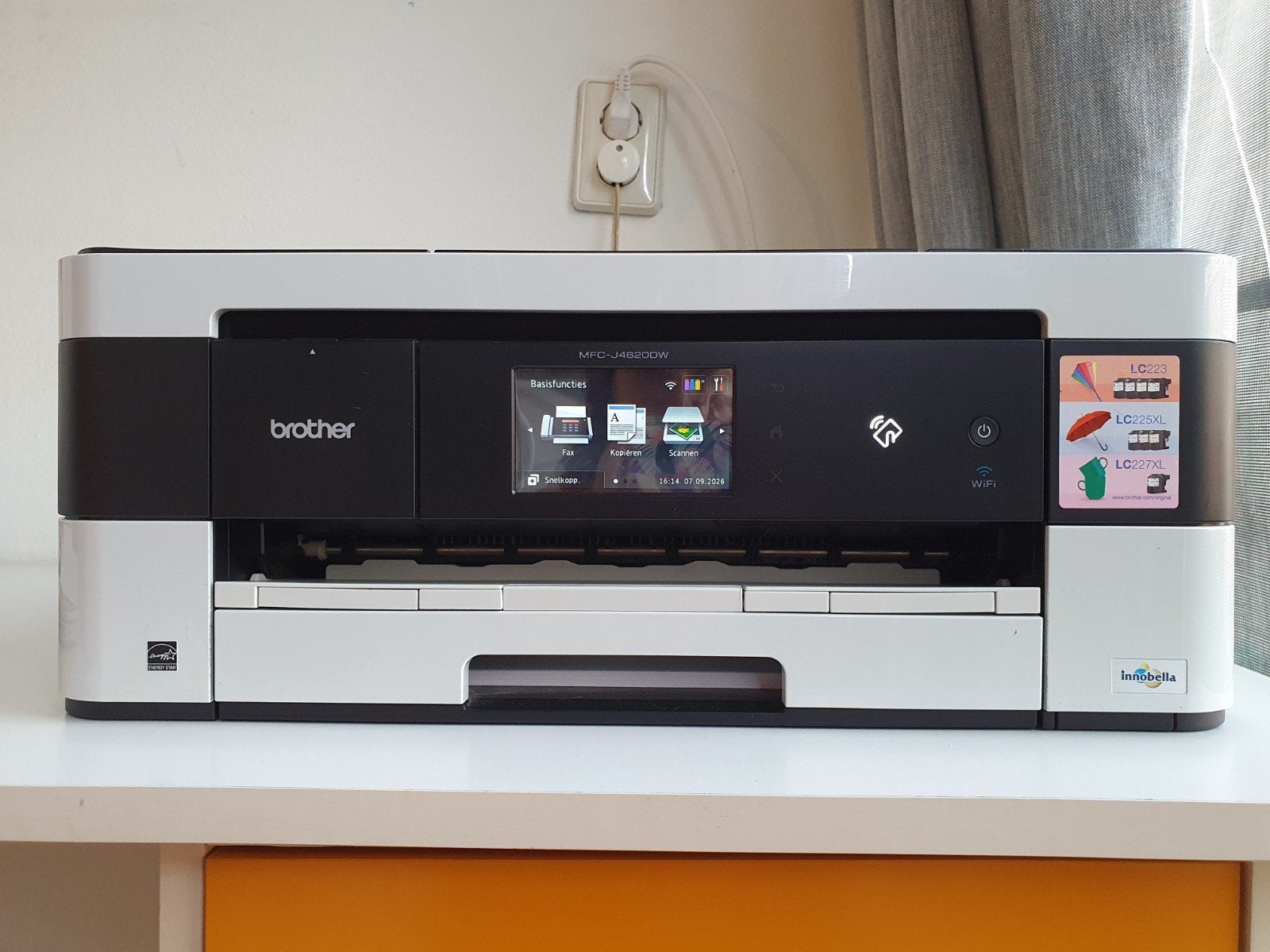 Brother kleureninkjetprinter (incl. inkt) type MFC-J4620DW, Computers en Software, Ophalen, Gebruikt, Inkjetprinter, All-in-one
