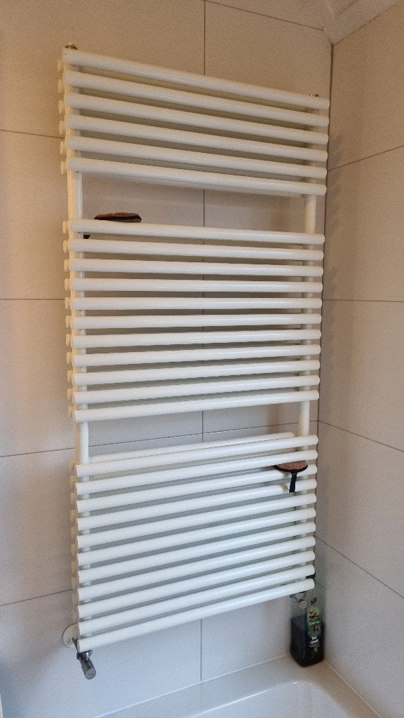 Designradiator wit, 120 x 60 cm, Ophalen, Gebruikt, Radiator, 60 tot 150 cm