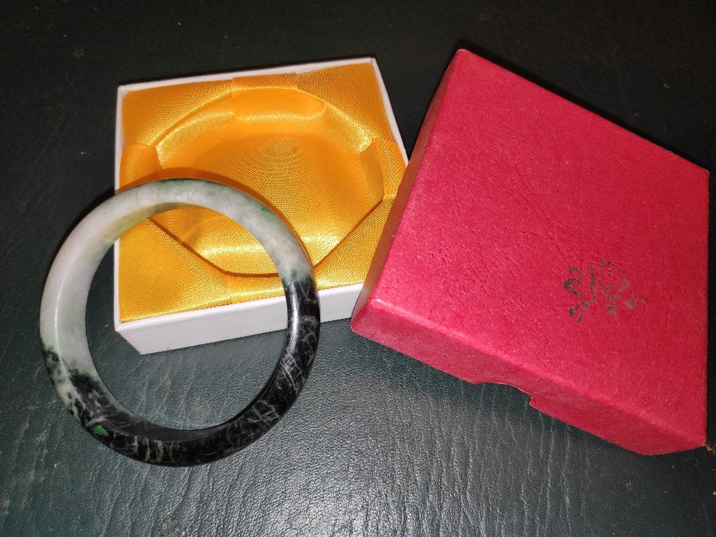 Jade (jadeite) armband 60mm, Ophalen of Verzenden, Nieuw, Groen, Overige materialen