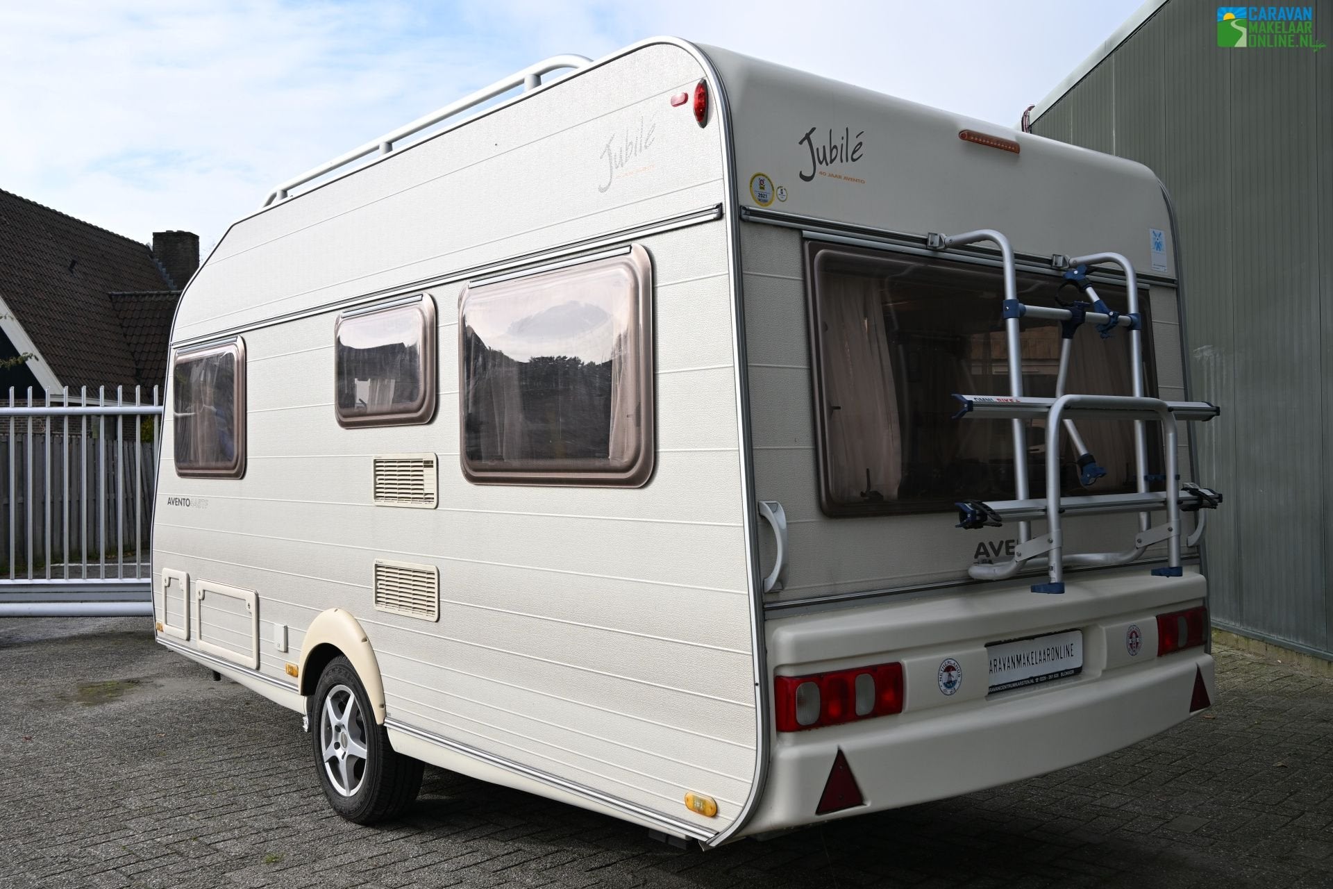 Avento Jubilé 445 TF Mover Voortent Luifel Fietsendrager, Caravans en Kamperen, Standaardzit, Kluisje, Avento, Bedrijf