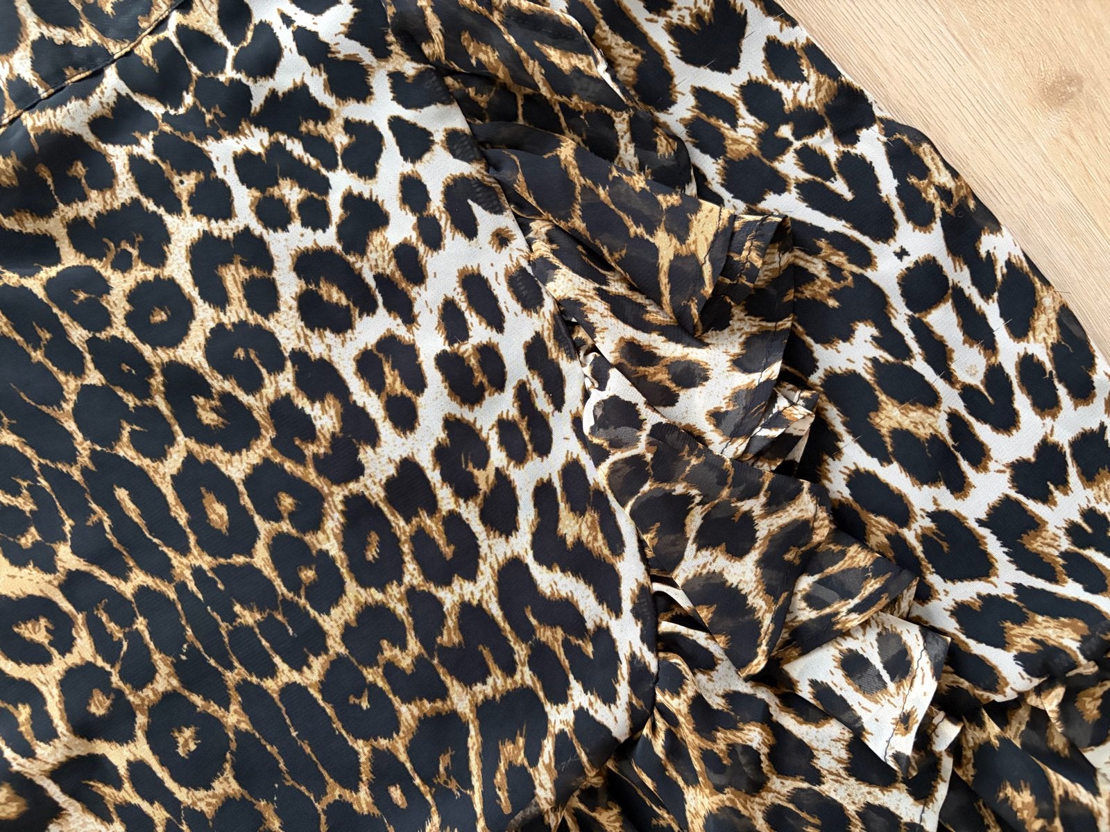 Leopardprint rokje met ruches - Whkmp's Own, maat 38, Maat 38/40 (M), Meerkleurig, Ophalen of Verzenden, Zo goed als nieuw