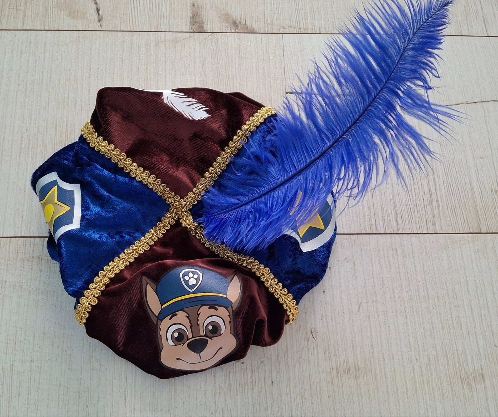 Paw Patrol Chase pietenmuts, Kinderen en Baby's, Carnavalskleding en Verkleedspullen, Nieuw, Jongen of Meisje, Ophalen of Verzenden
