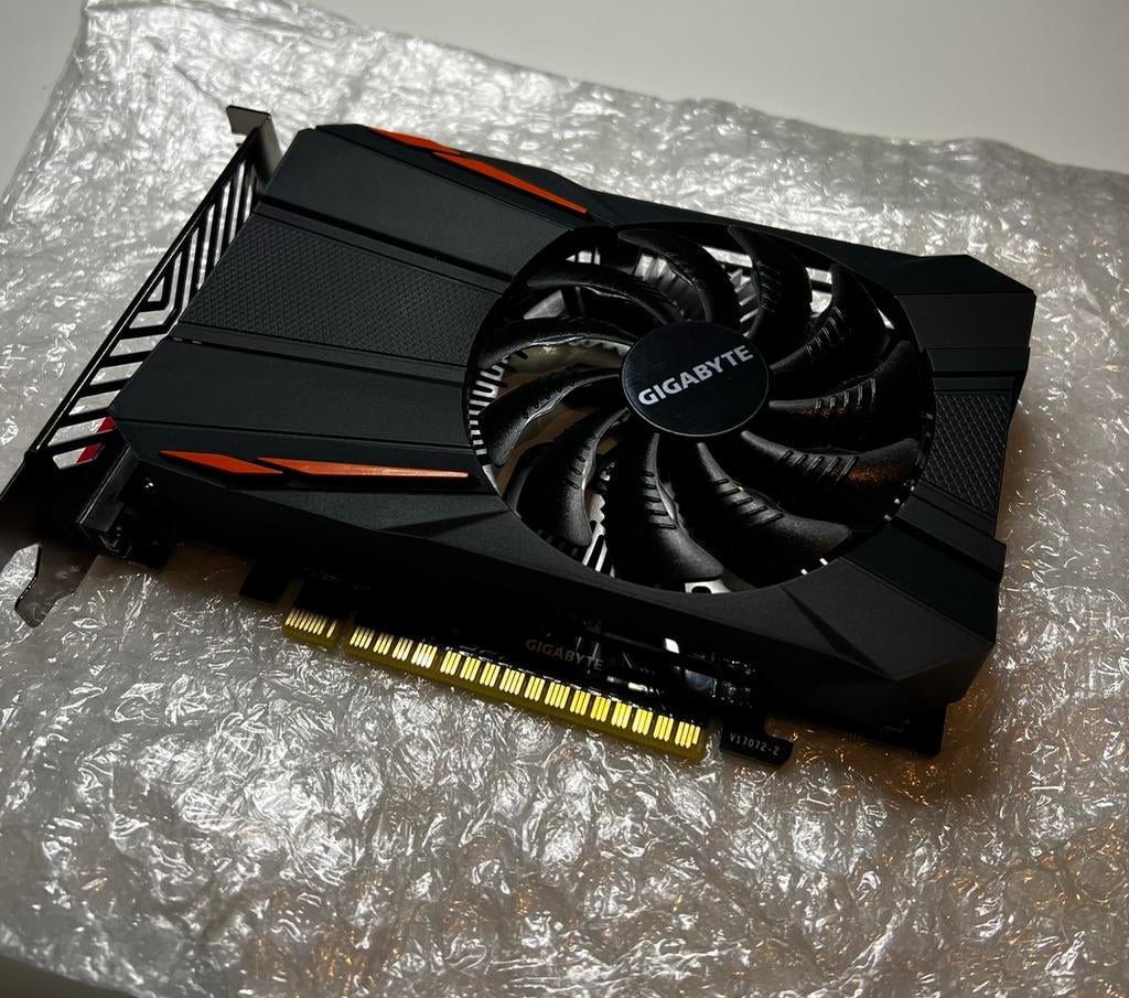 Gigabyte Geforce GTX 1050 Ti 4GB, Computers en Software, Videokaarten, PCI-Express 3, HDMI, Ophalen of Verzenden, GDDR5