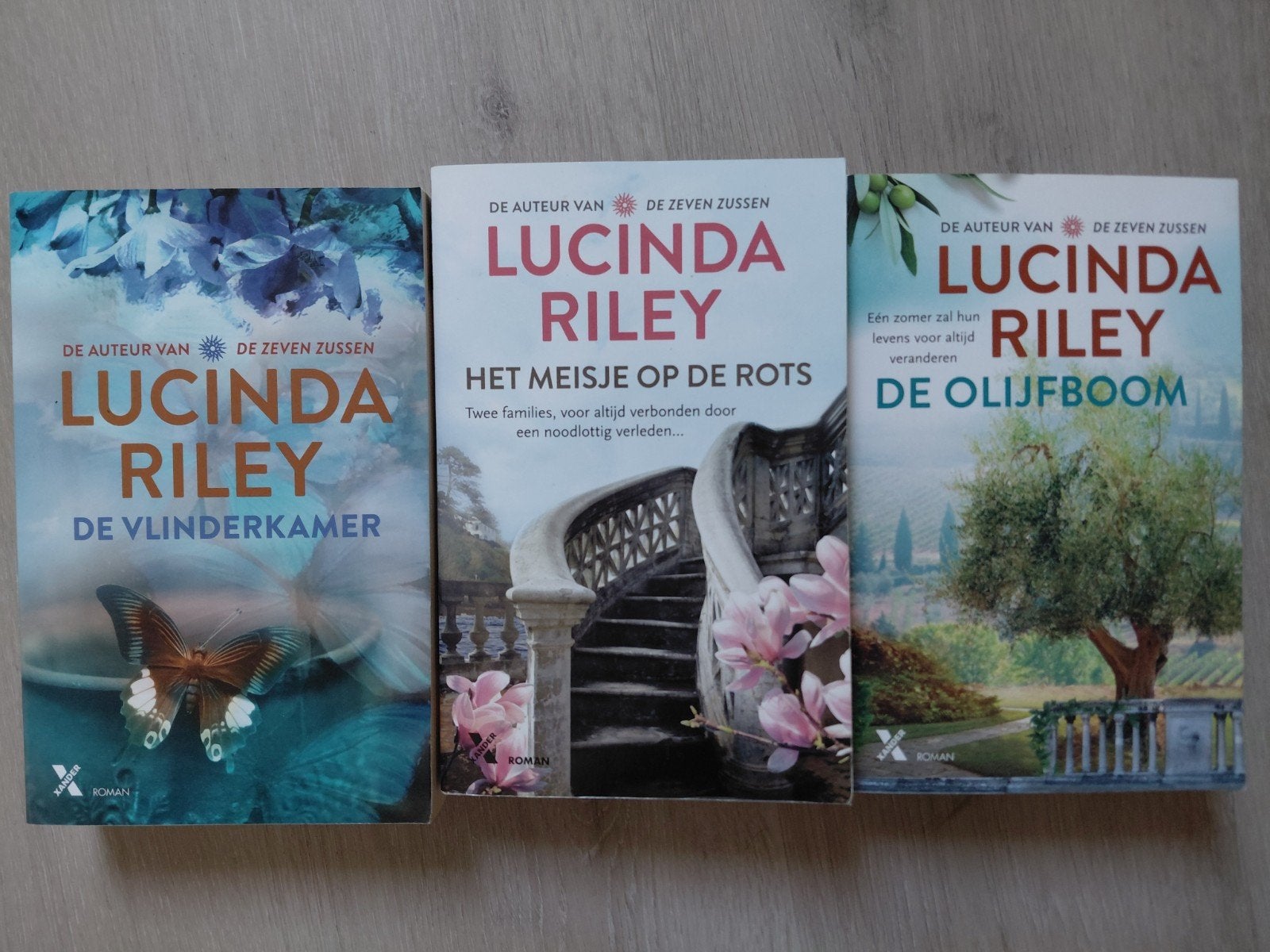Lucinda Riley Boek: Vlinderkamer, Meisje op de Rots, Olijfb, Boeken, Ophalen, Zo goed als nieuw, Lucinda Riley, Nederland