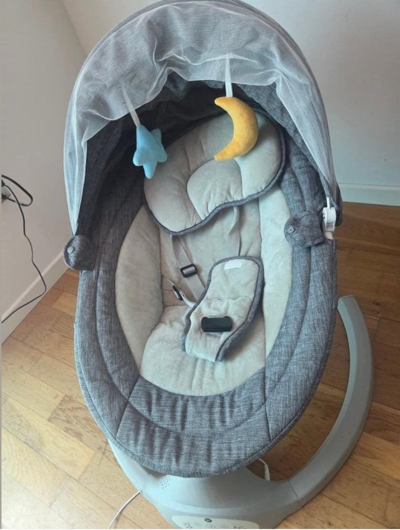 Bebies First Baby Swing Grijs - Zo goed als nieuw, Ophalen, Zo goed als nieuw