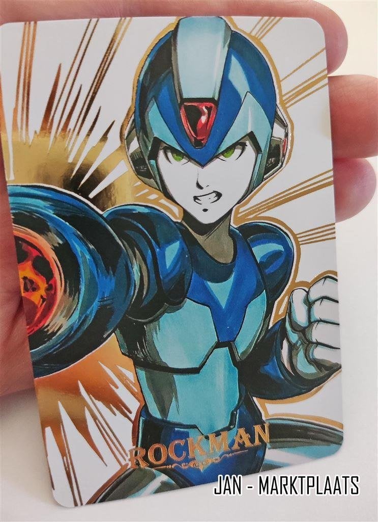 Mega Man Rockman Game Holo Foil Trading Card, Verzenden, Kuifje, Nieuw, Beeldje of Figuurtje
