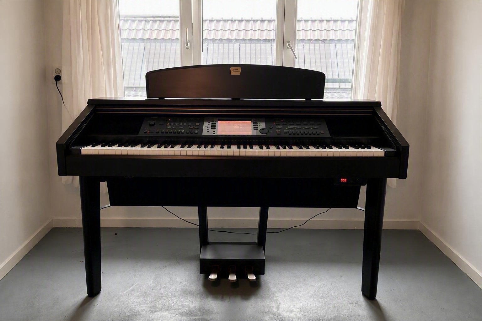 Yamaha Clavinova CVP-207 digitale piano, Ophalen, Zo goed als nieuw, Zwart