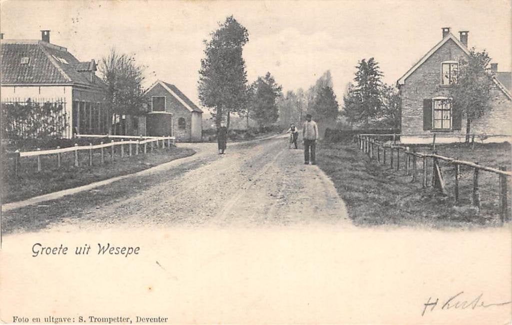 Wesepe Raalterweg Gemeente Olst Wijhe, Ophalen of Verzenden, Voor 1920, Gelopen, Overijssel
