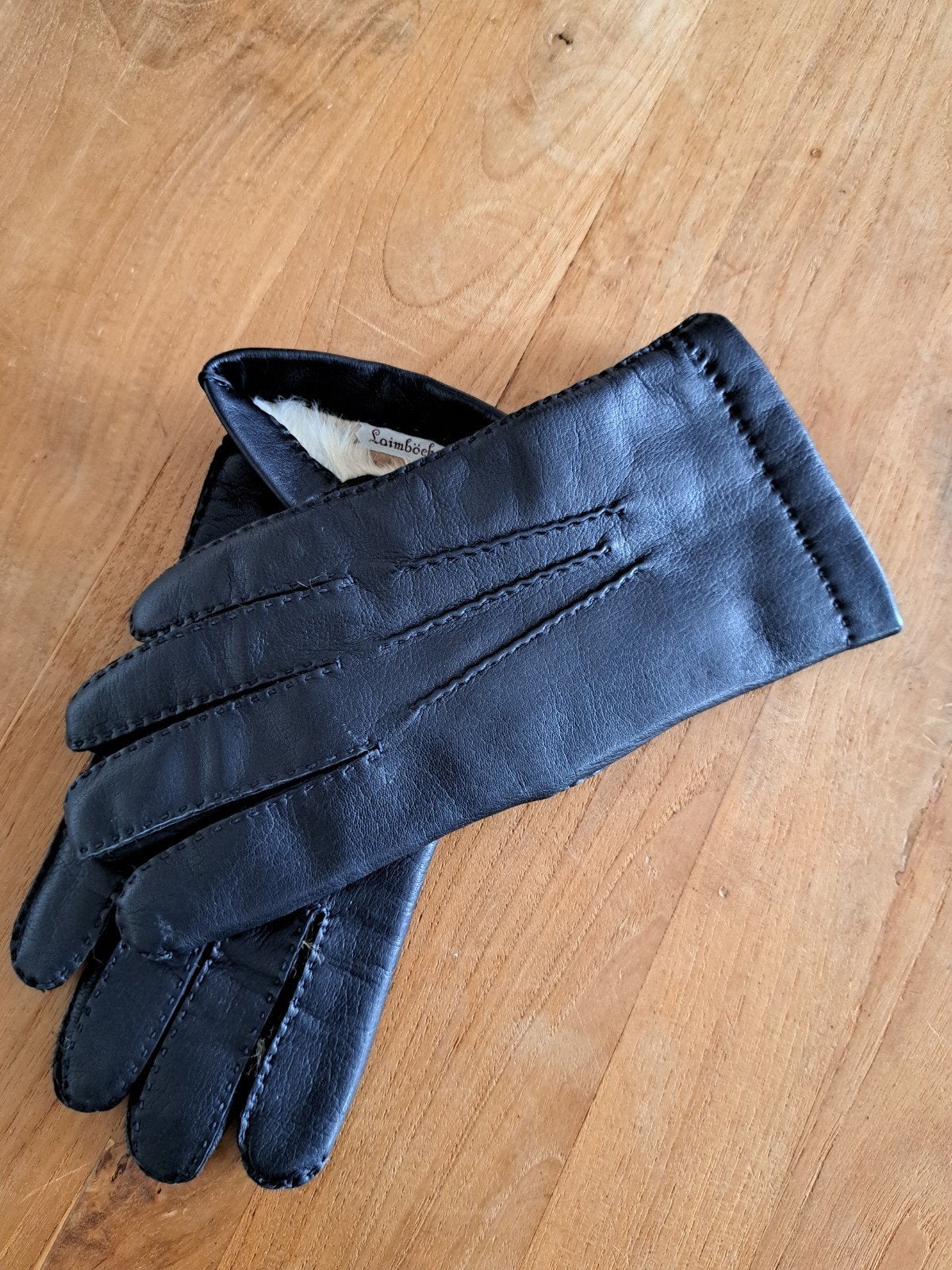 Laimböck leren Handschoenen met Bontvoering Maat 8,5, Kleding | Heren, Nieuw, Overige maten, Ophalen of Verzenden, Laimböck