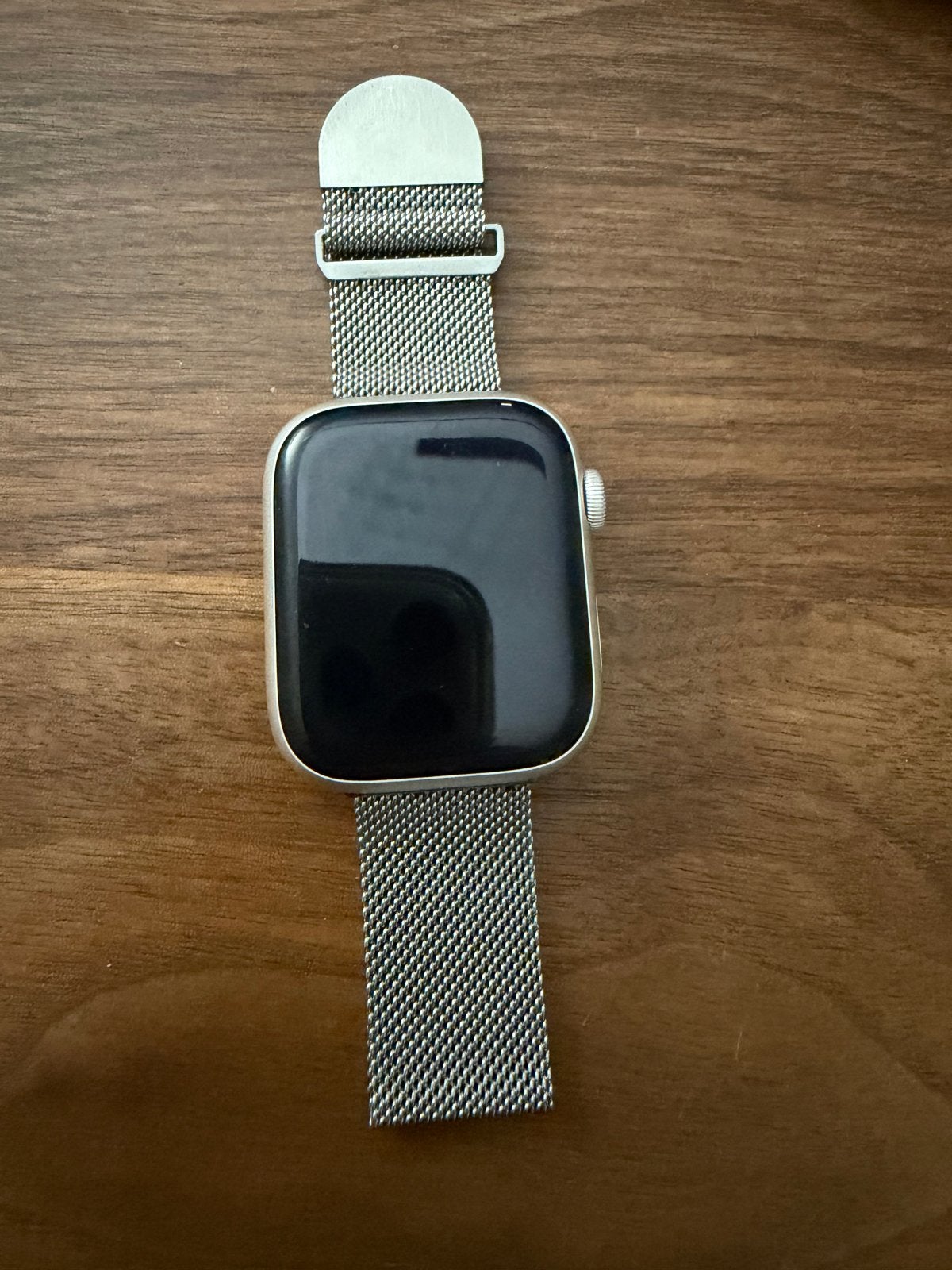 Apple Watch Series 4 (44mm) - Zilver met Milanese band, IOS, Ophalen of Verzenden, Waterdicht, Zilver