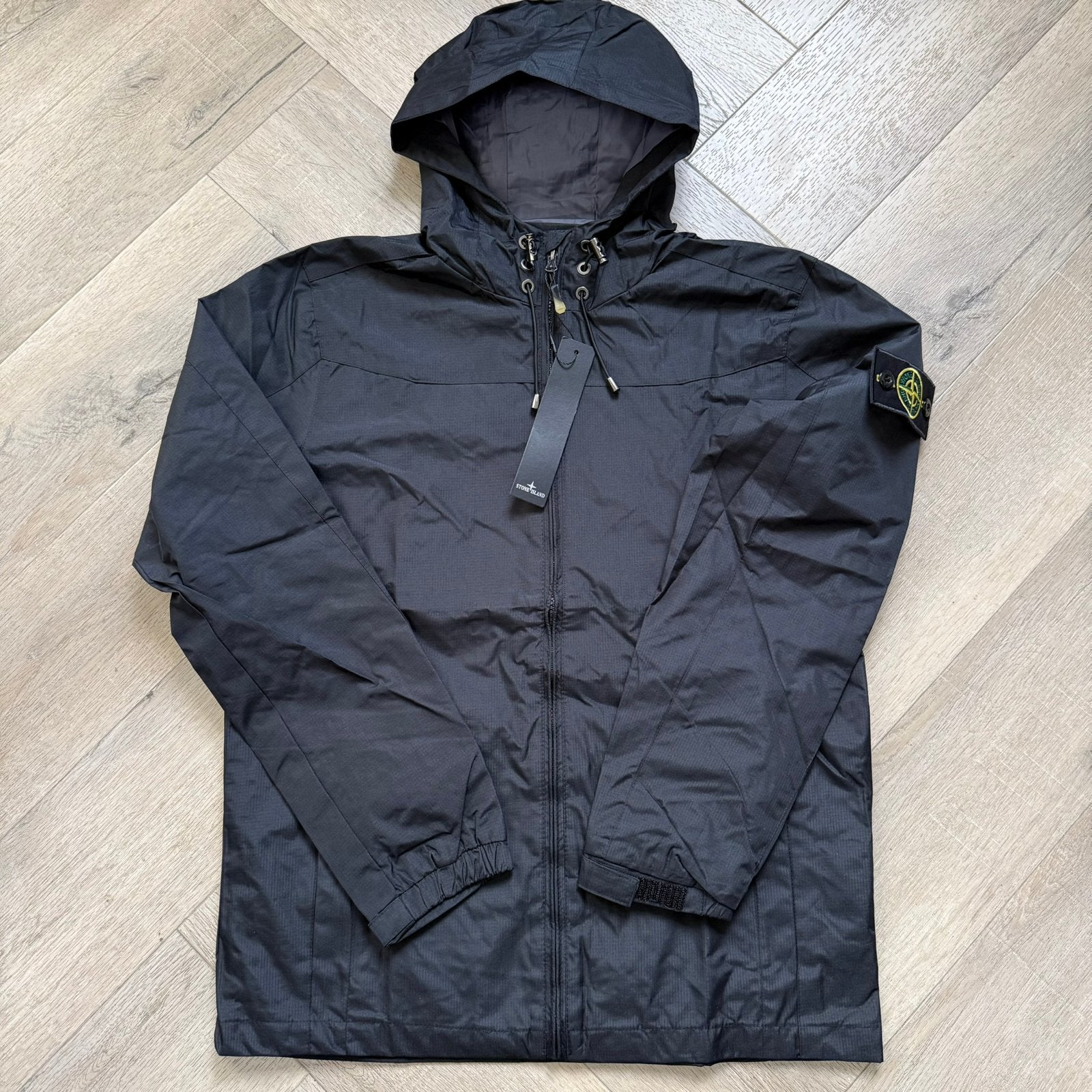 Stone Island Crinkle Reps NY Down Jacket Zwart Maat S, Verzenden, Nieuw, Maat 46 (S) of kleiner, Zwart