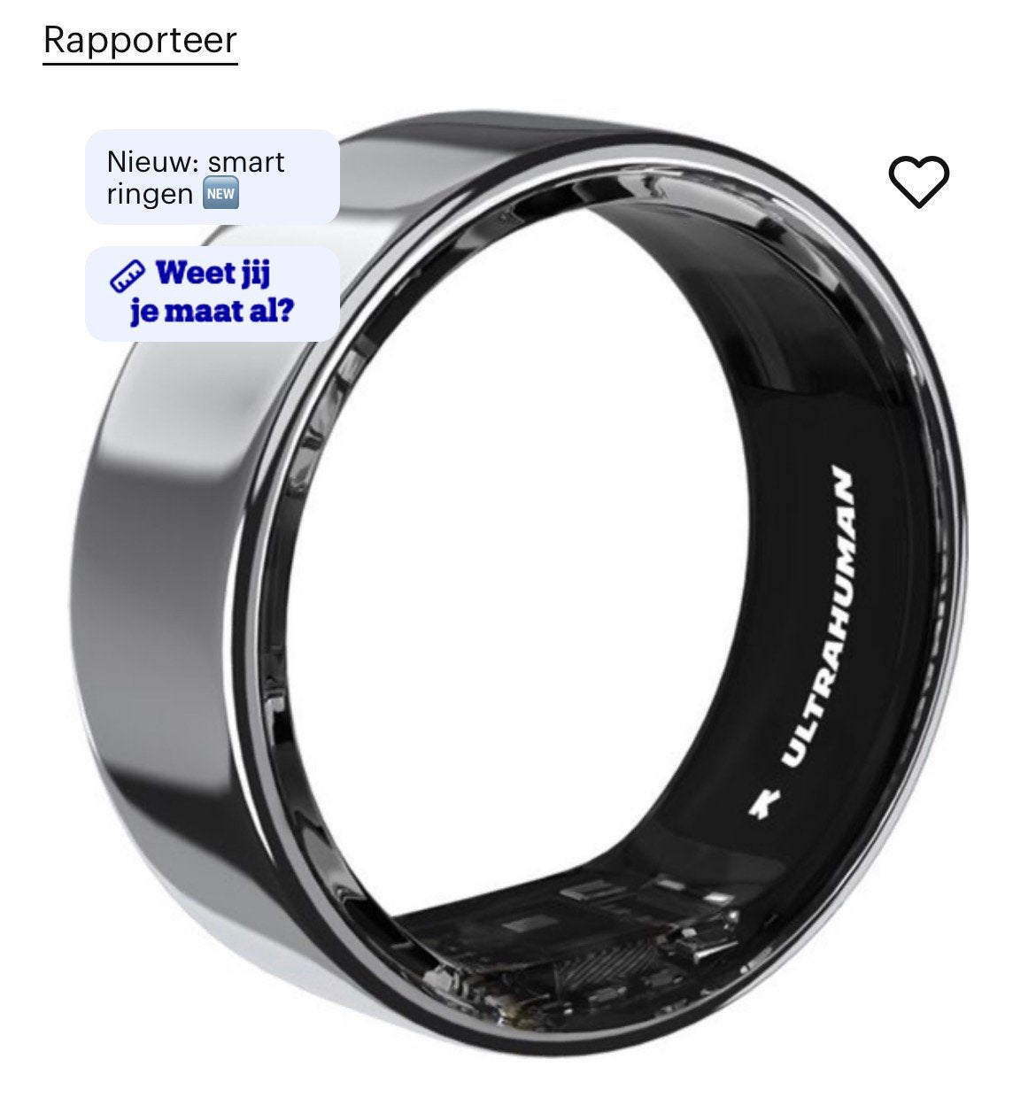 Ultrahuman Ring AIR - Slimme gezondheids- en fitnessring, Sieraden, Tassen en Uiterlijk, Nieuw, Ophalen of Verzenden, Waterdicht