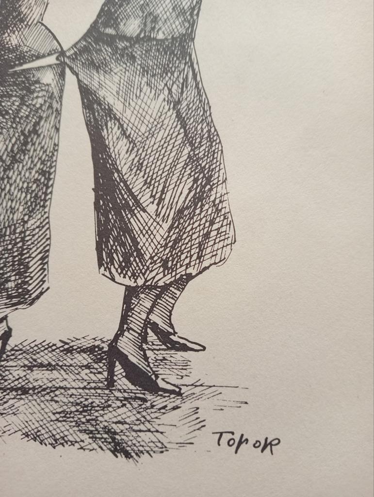 Roland Topor lithografisch boek vignet, Ophalen of Verzenden