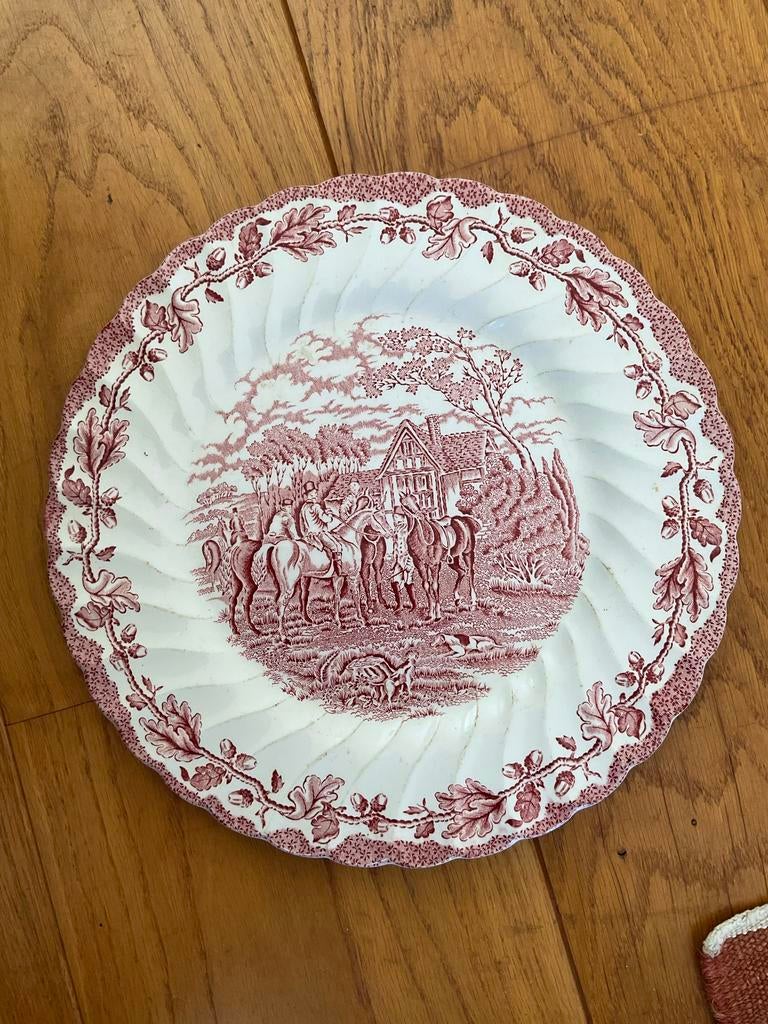 Myotts Country Life Bord - Handgeverfd Staffordshire Ware, Ophalen of Verzenden