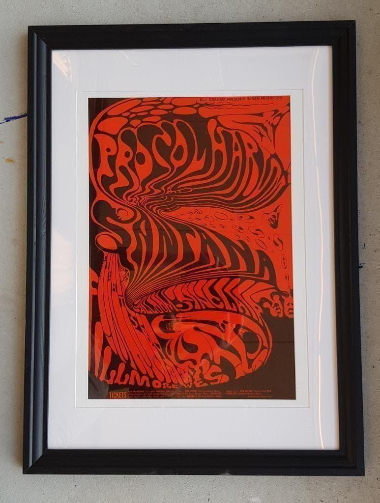 Lee Conklin Fillmore West Procul Harum Santana Gesigneerd, Antiek en Kunst, Ophalen of Verzenden