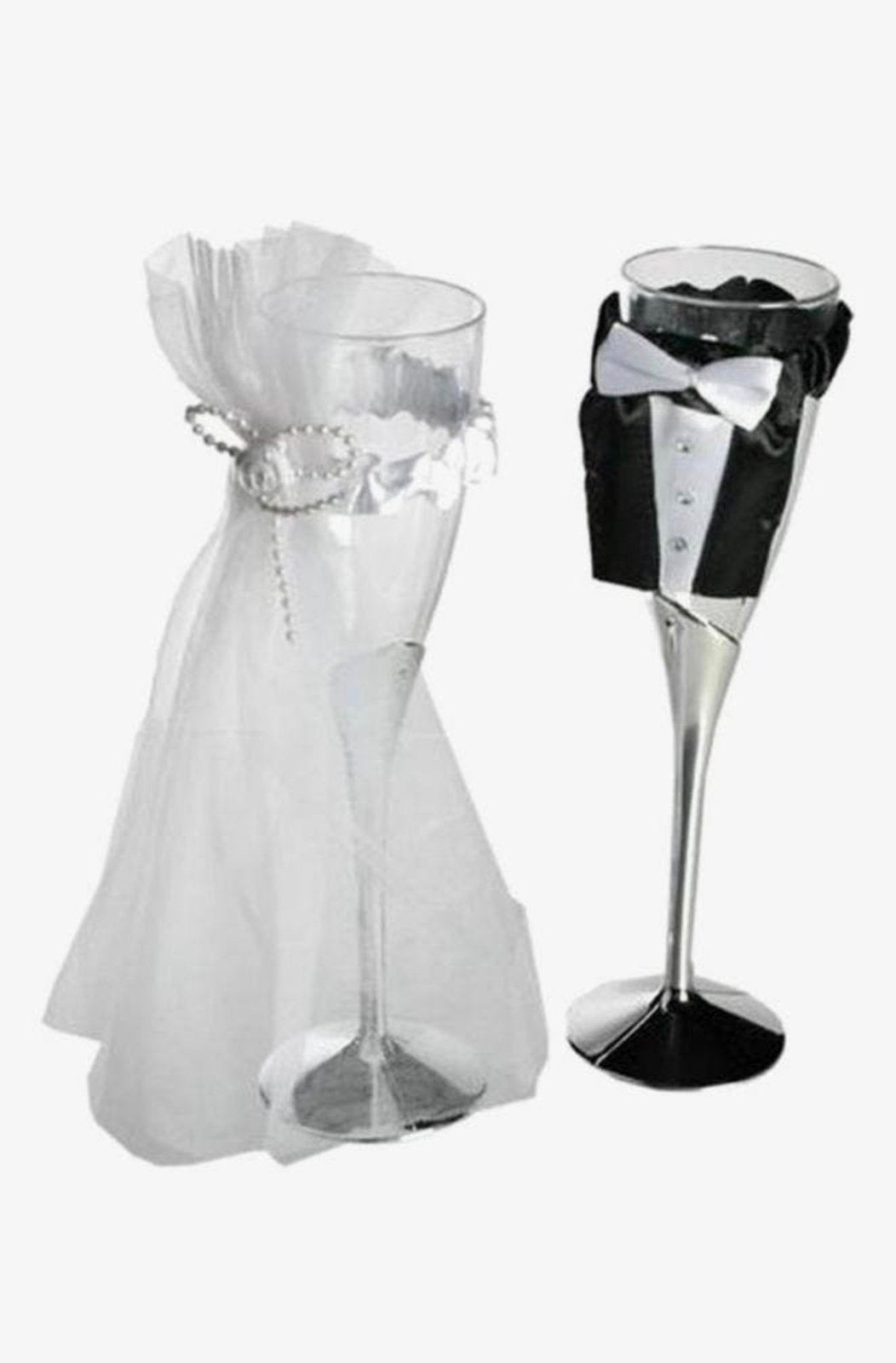 60 trouwglazen champagne glazen trouwen huwelijk, Ophalen, Nieuw, Overige typen