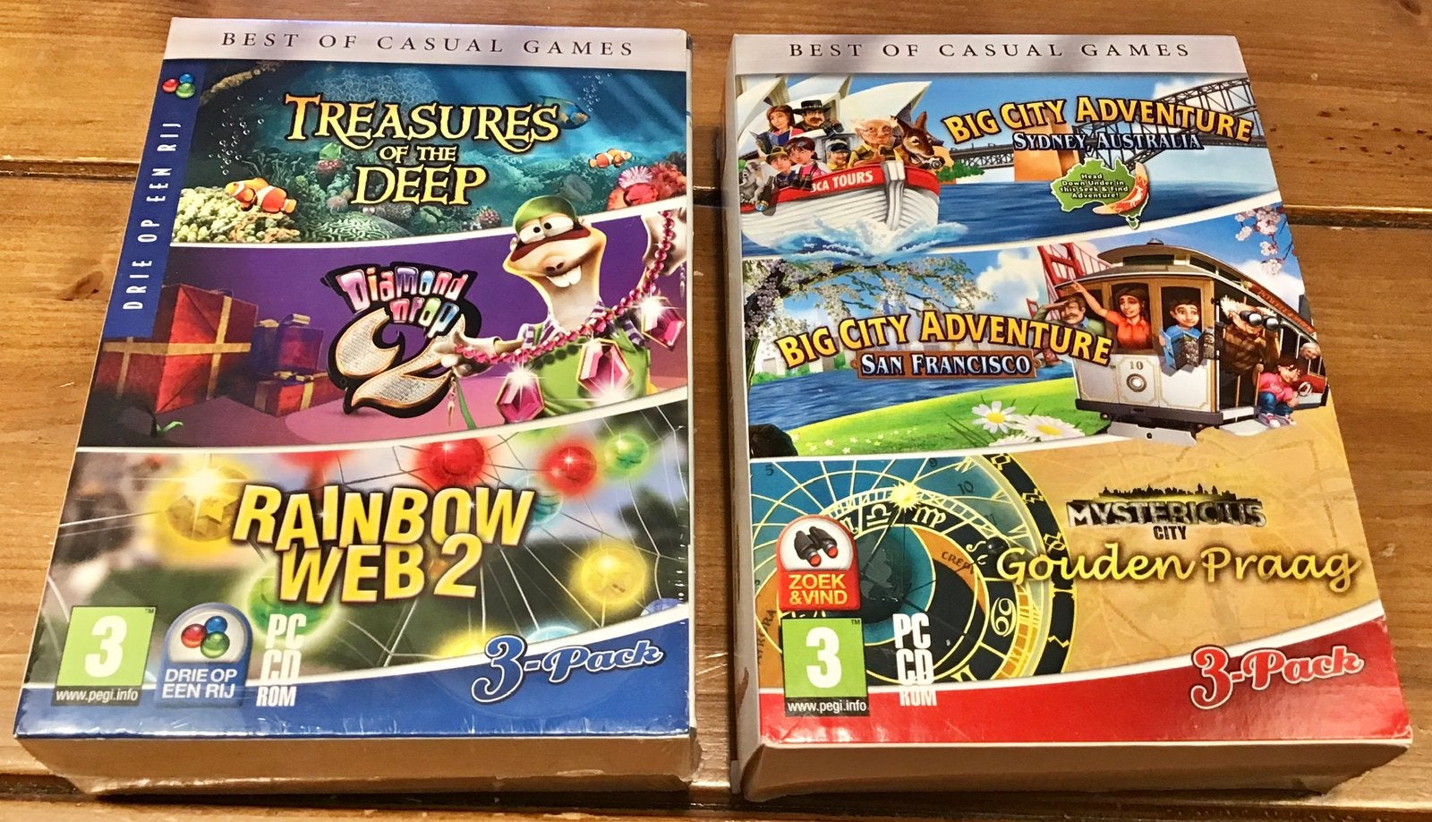 BEST OF CASUAL GAMES: 2 x 3 PACK - 6 PC GAMES Z.G.A.N., Spelcomputers en Games, Ophalen of Verzenden, Zo goed als nieuw, Vanaf 3 jaar