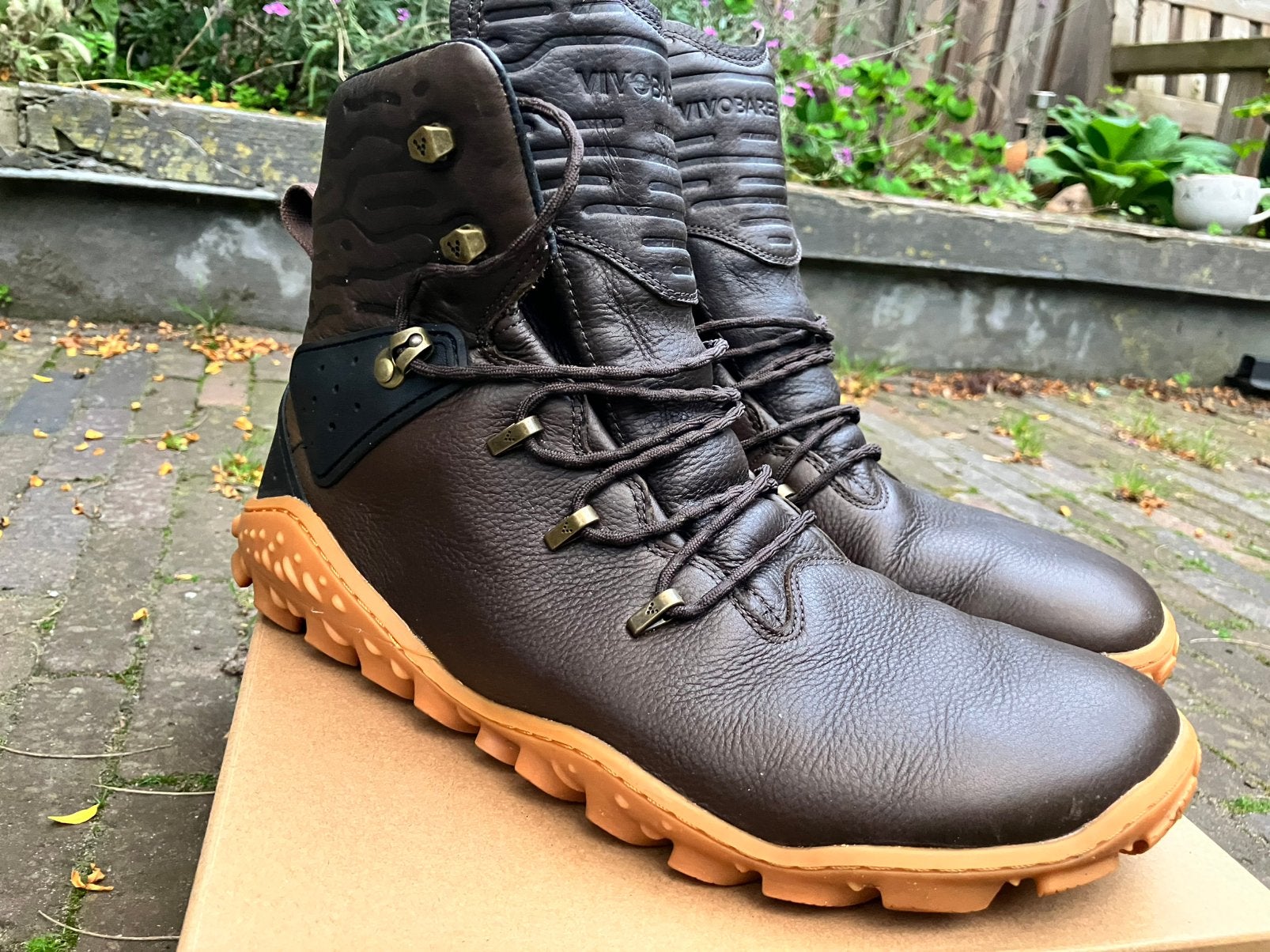 Mt 45 Vivobarefoot Tracker Forest Esc Men Leather Bracken, Kleding | Heren, Bruin, Ophalen of Verzenden, Zo goed als nieuw, Wandelschoenen of Bergschoenen