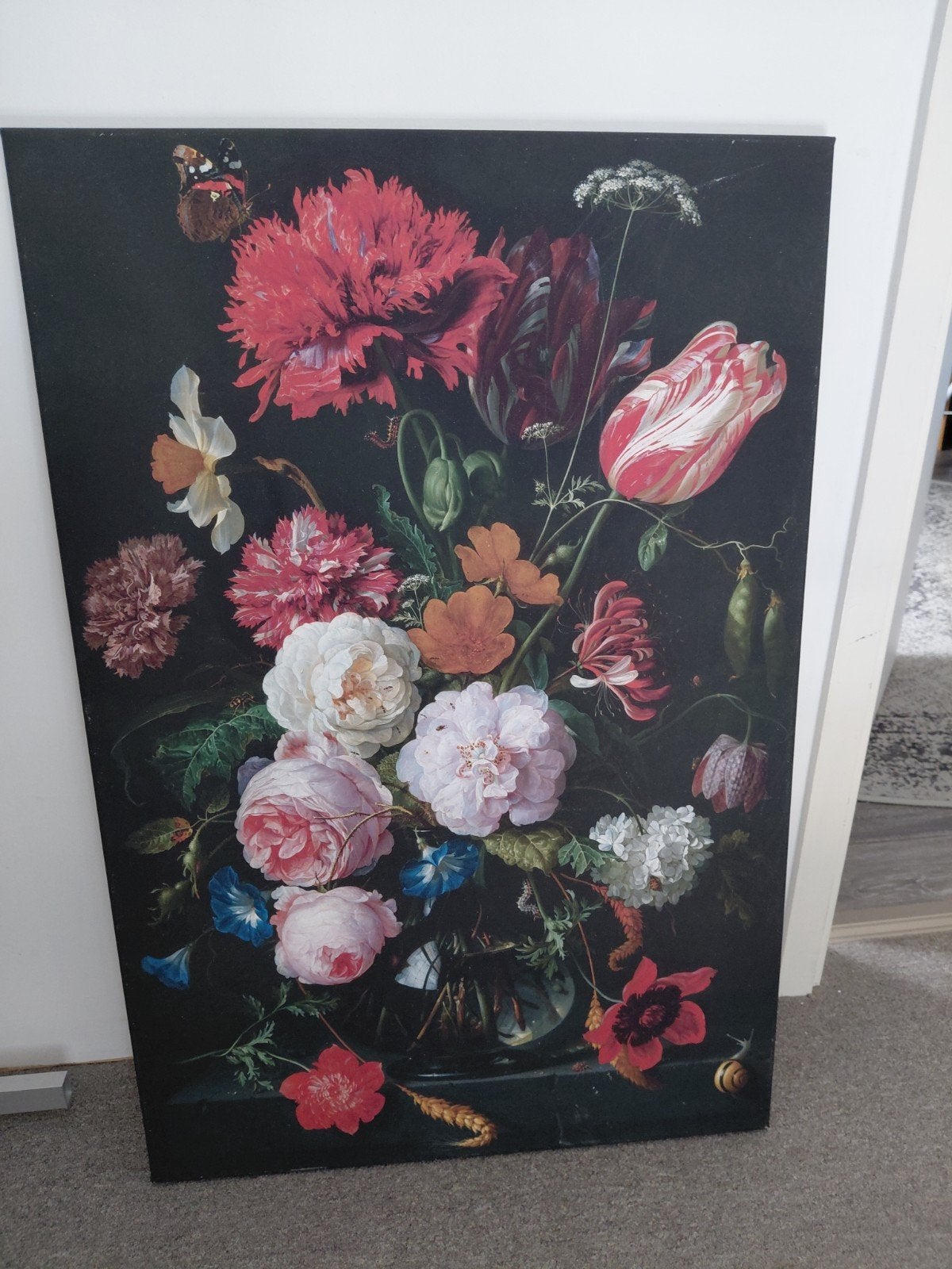 Schilderij bloemen 60x 90 cm, Ophalen of Verzenden