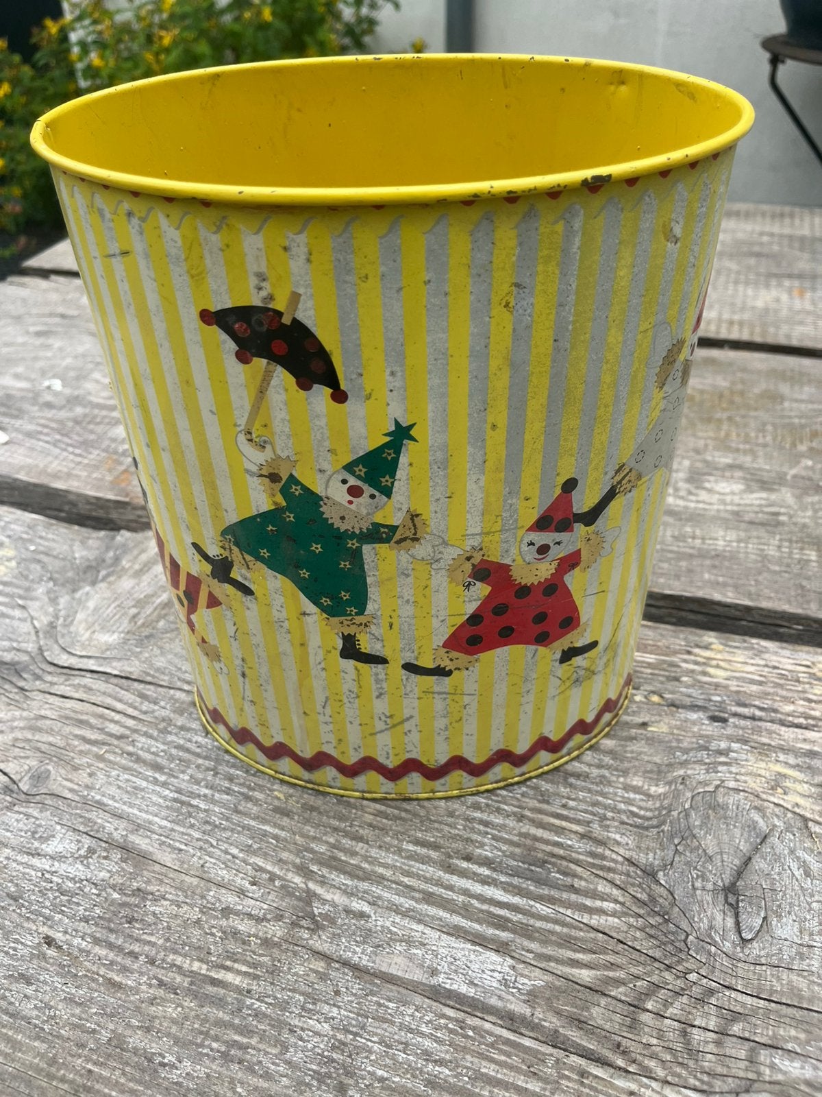 Retro afvalbak jaren 60-70 metaal vintage Master crafted €5, Ophalen of Verzenden, Huis en Inrichting