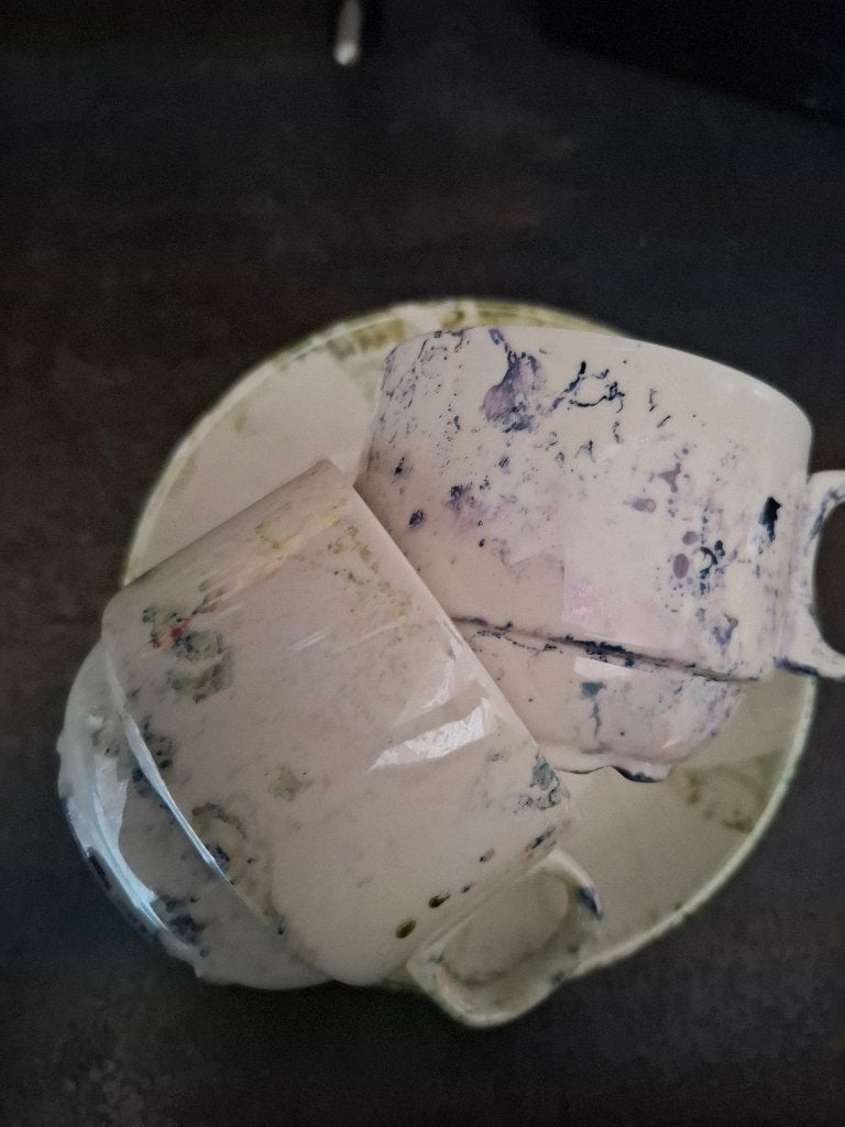 4 koffiekopjes, Huis en Inrichting, Keuken | Servies, Overige merken, Ophalen of Verzenden, Zo goed als nieuw, Overige stijlen