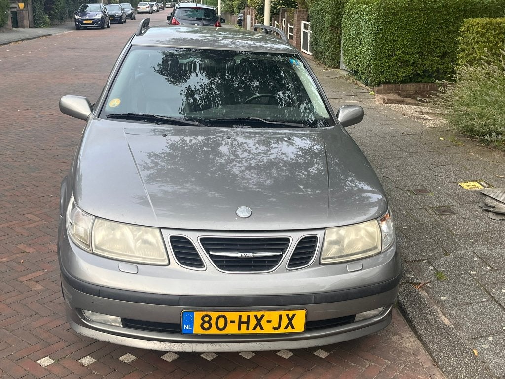 Saab 9-5 Combi 2.3t Automaat – 180.000 km – NIEUWE TURBO!, Auto's, 1800 kg, Zwart, 2290 cc, Stationwagon