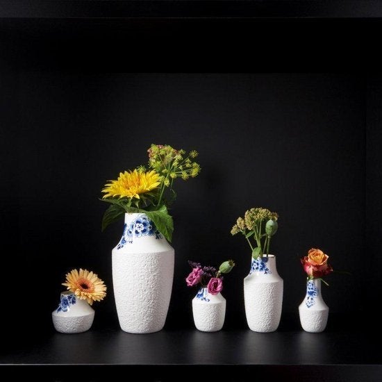 Heinen Delfts Blauw Bloesem Vaas Nr.5 - 30cm, Huis en Inrichting, 30 cm, Nieuw, Ophalen of Verzenden, Steen/keramiek