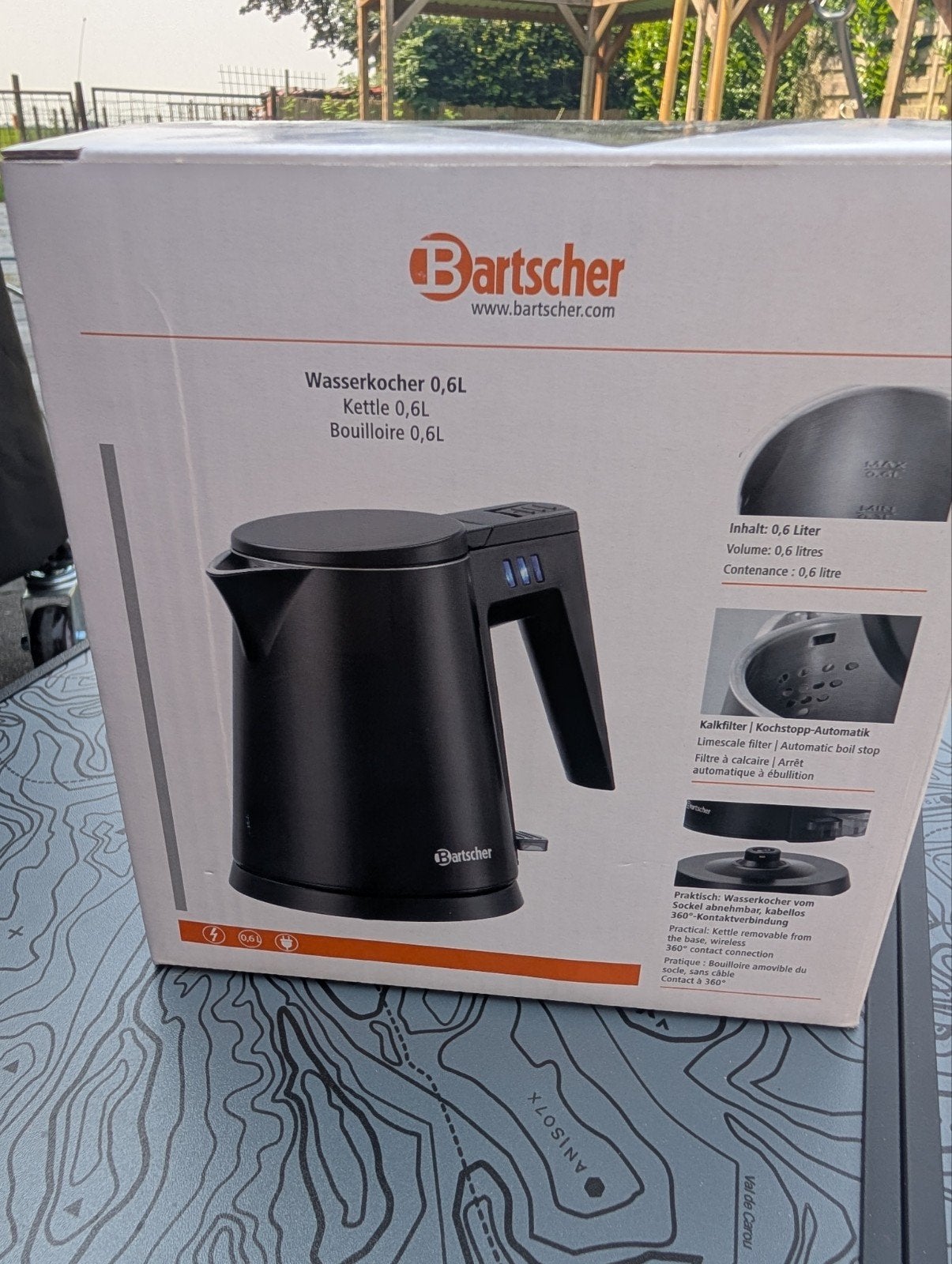 Bartscher Waterkoker 0.6L - Nieuw in doos, Minder dan 1 liter, Ophalen of Verzenden, Nieuw