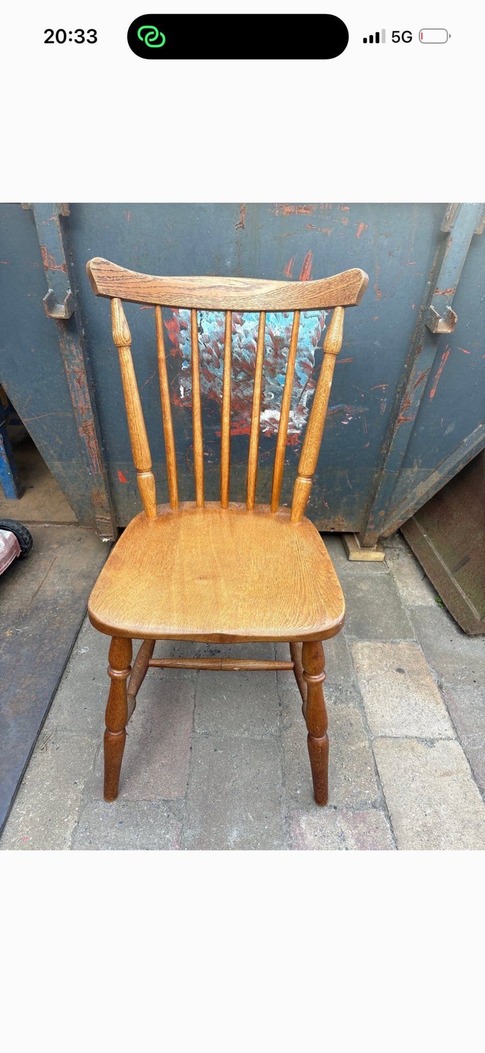 Vintage houten stoel, Ophalen