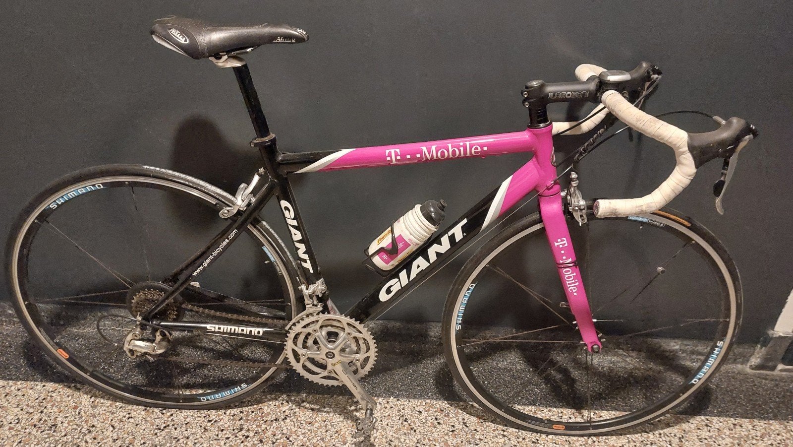 Giant T-Mobile racefiets - Shimano 105 - Gebruikt, 28 inch, Gebruikt, Aluminium, 15 tot 20 versnellingen