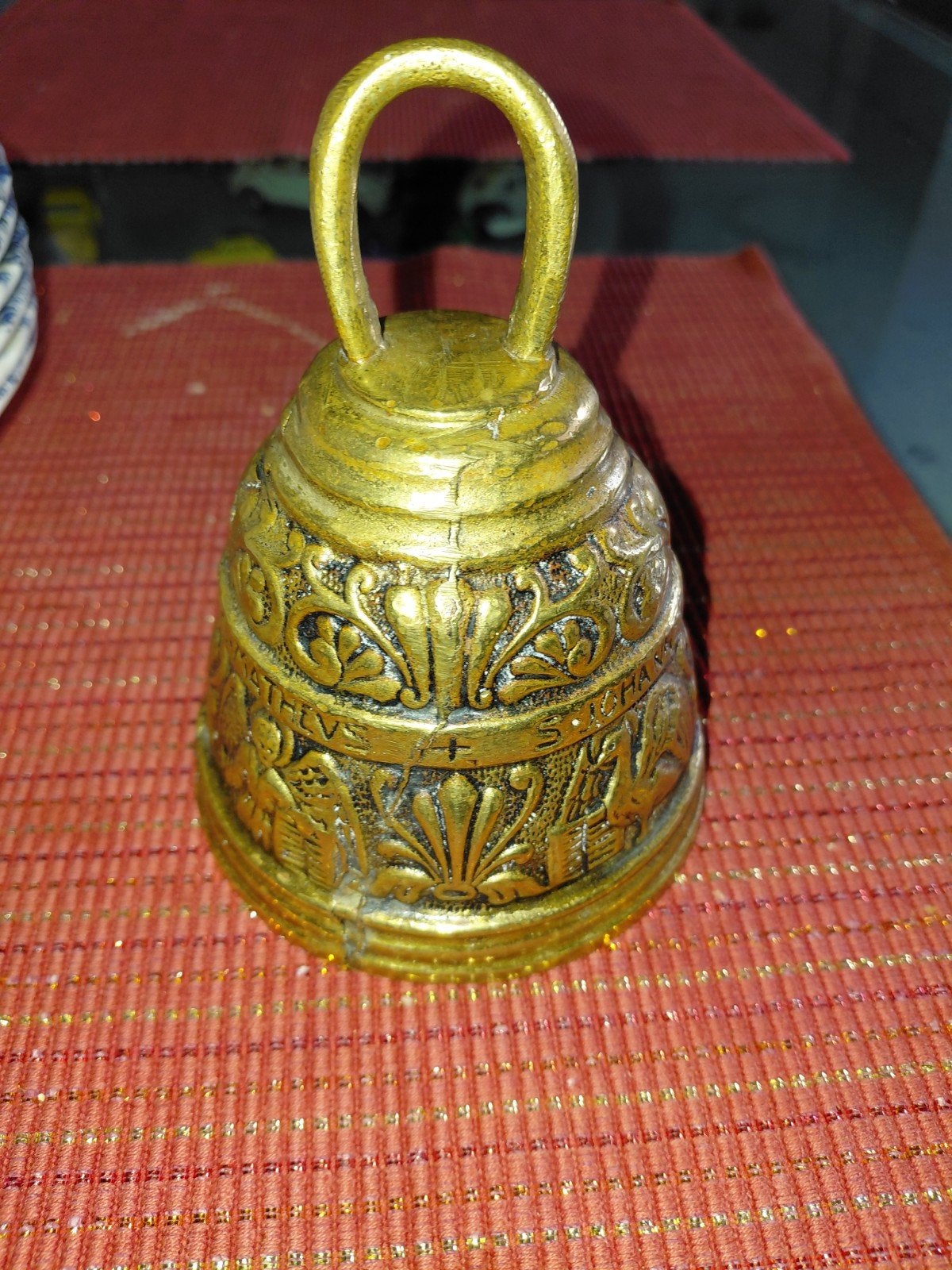 Antieke  bel - 30cm, Ophalen of Verzenden, Brons