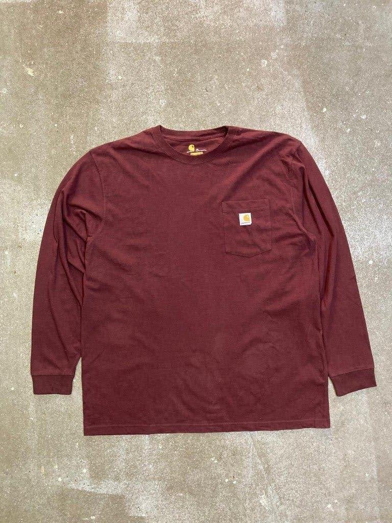 Carhartt Long Sleeve T-Shirt –XL-Orginal Fit - Bordeaux Red, Kleding | Heren, T-shirts, Carhartt, Ophalen of Verzenden, Rood, Maat 56/58 (XL)