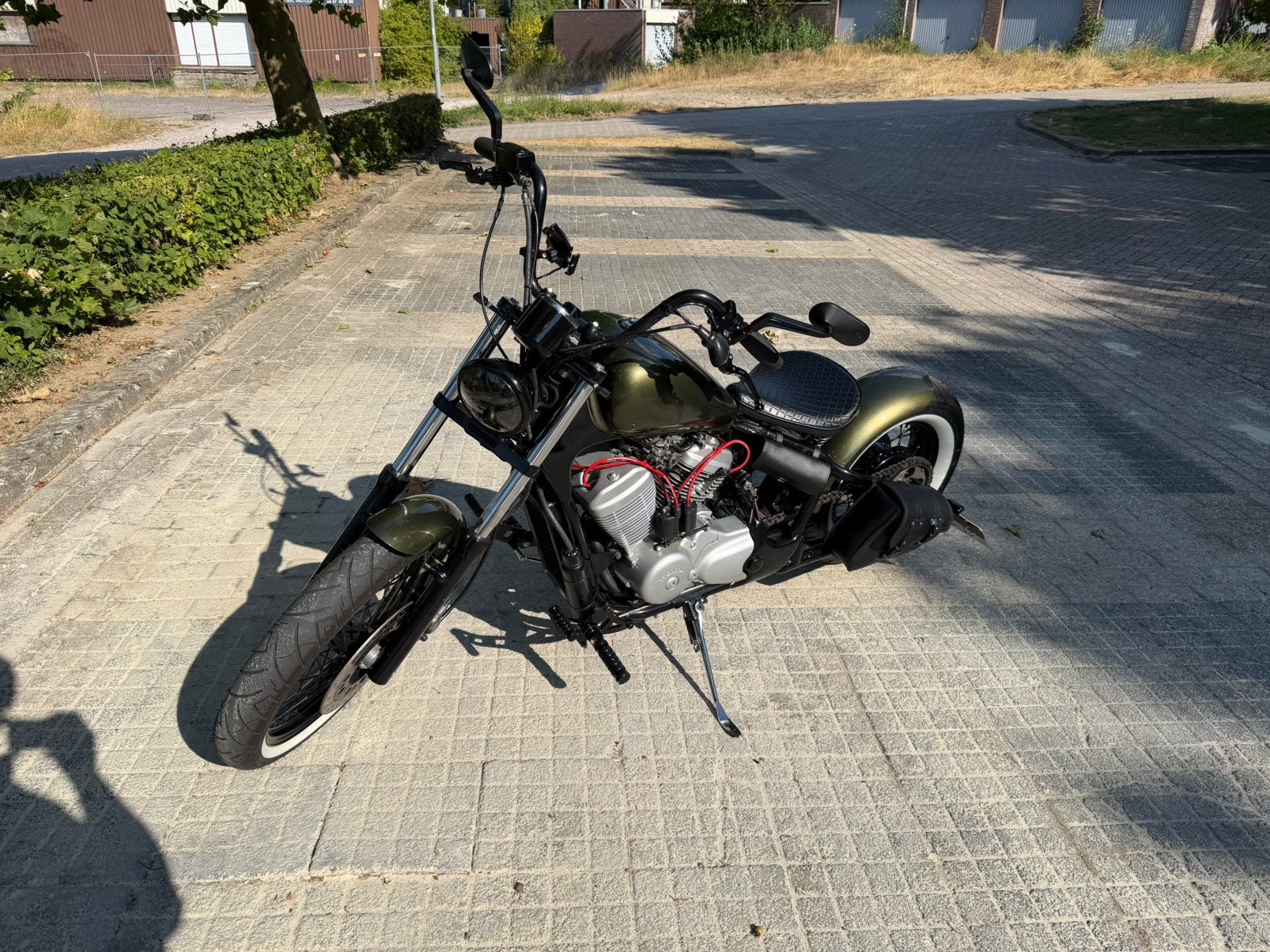 Honda Shadow VT600 Bobber in TOPSTAAT en lage KM!, Sportuitlaat, 2 cilinders, 583 cc, Chopper