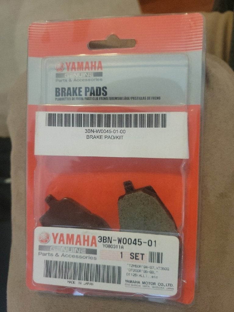 Remblokken Yamaha zie beschrijving, Motoren, Klantenservice@yamaha-motor.nl, Yamaha Motor Europe N.V., Nieuw, Koolhovenlaan 101, 1119 NC Schiphol-Rijk