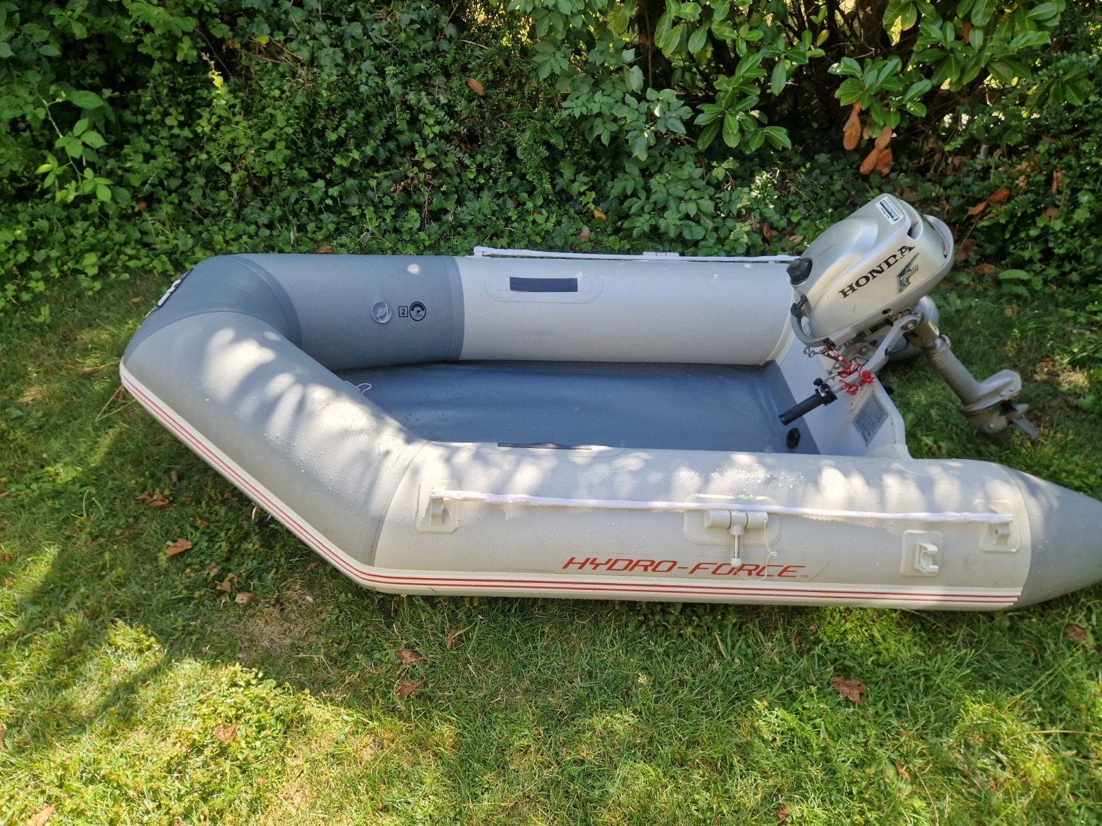 Hydro-Force opblaasboot met Honda 2.3 pk buitenboordmotor, Overige merken, PVC, Ophalen of Verzenden, Gebruikt