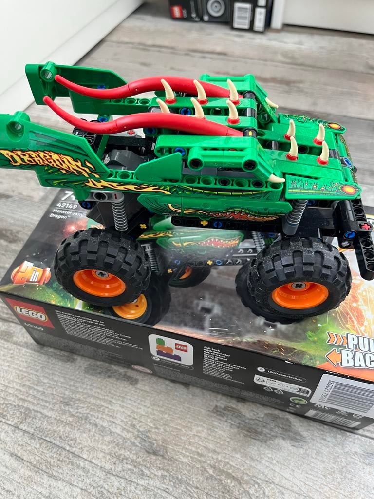 Lego Technic Monster Jam Dragon (42149) - Zo goed als nieuw, Lego, Ophalen of Verzenden, Zo goed als nieuw, Technic