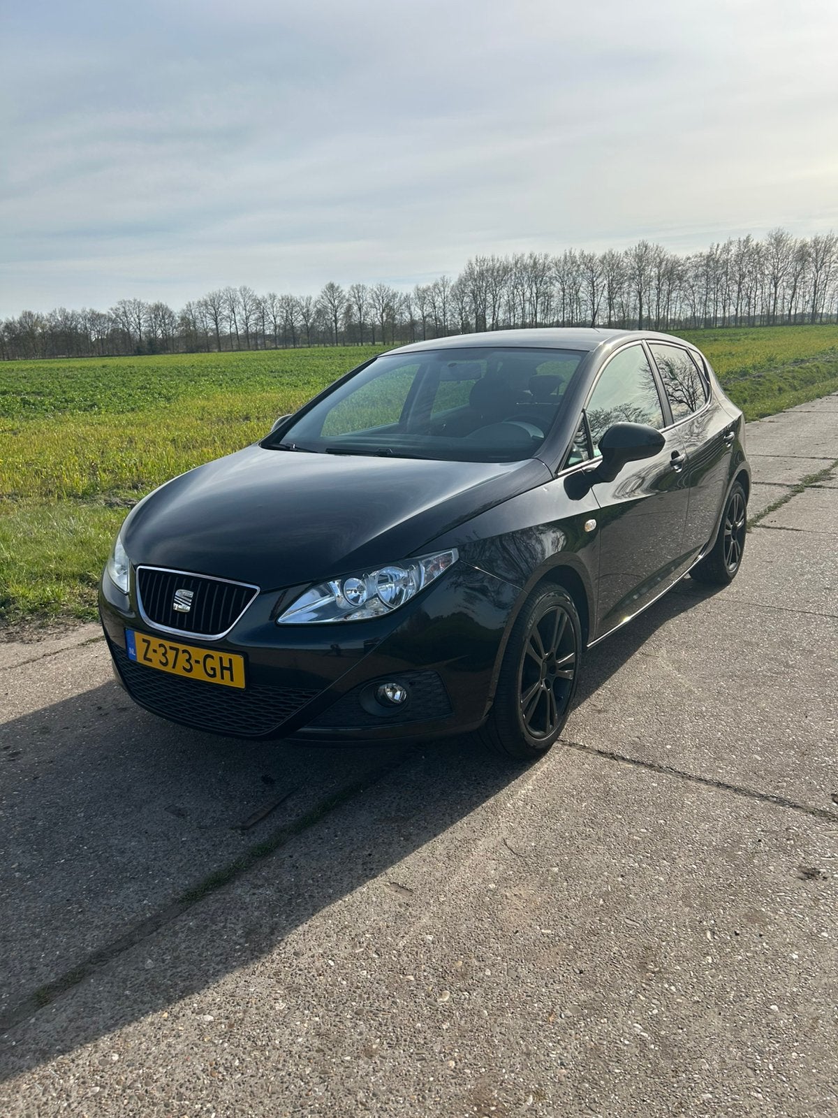 Seat Ibiza | 1.4 | 5 deurs | 2009 | Airco | Cruise control, Auto's, Seat, Voorwielaandrijving, Stof, 40 €/maand, Zwart