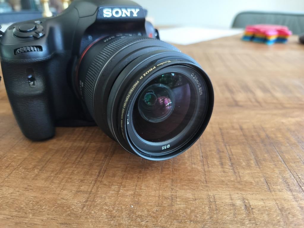 Sony SLT A57 digitale spiegelreflexcamera, Spiegelreflex, Ophalen of Verzenden, Zo goed als nieuw, Sony