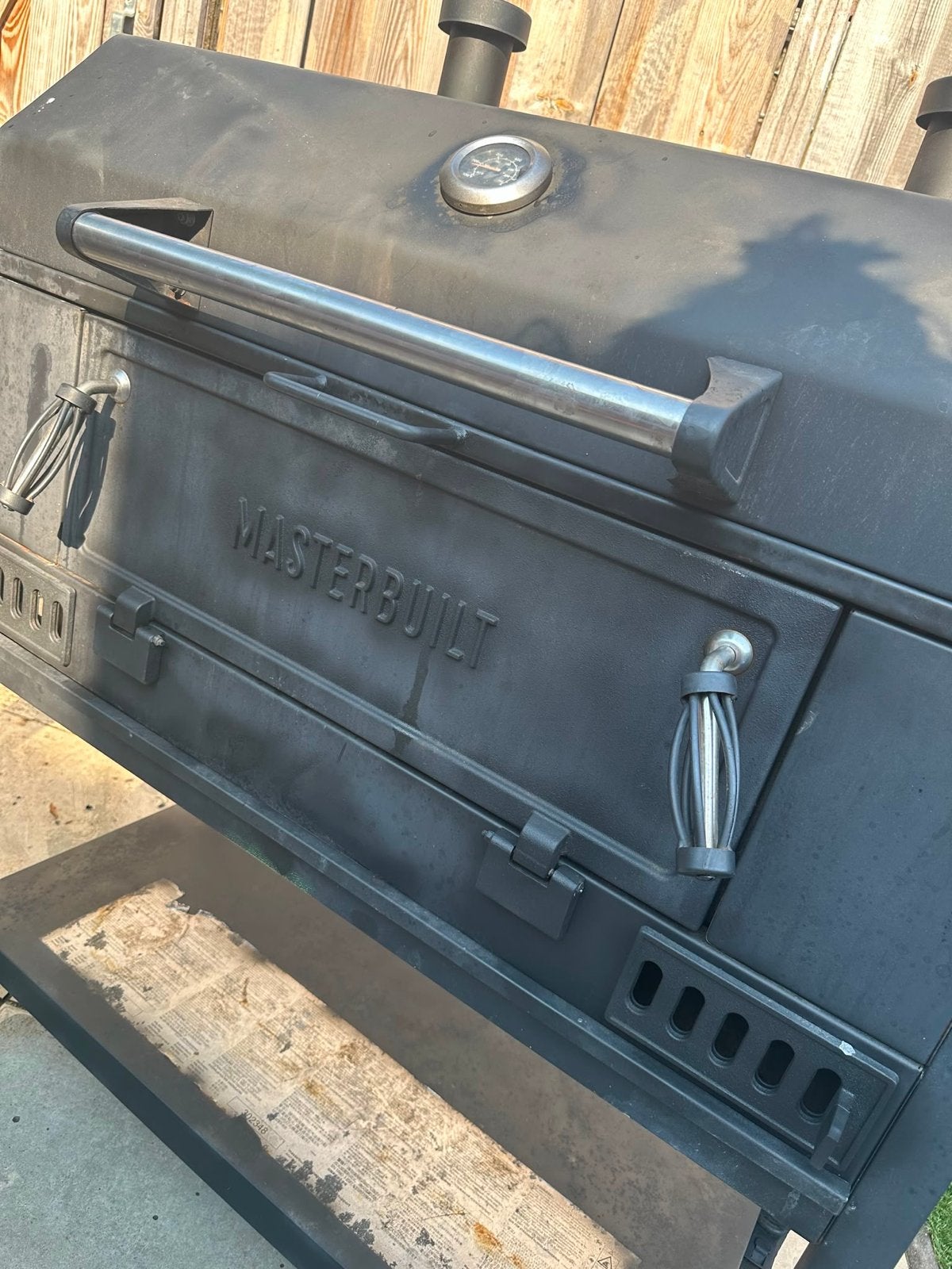 Masterbuilt Houtskool BBQ Grill met zijtafels, Tuin en Terras, Houtskoolbarbecues, Ophalen, Gebruikt